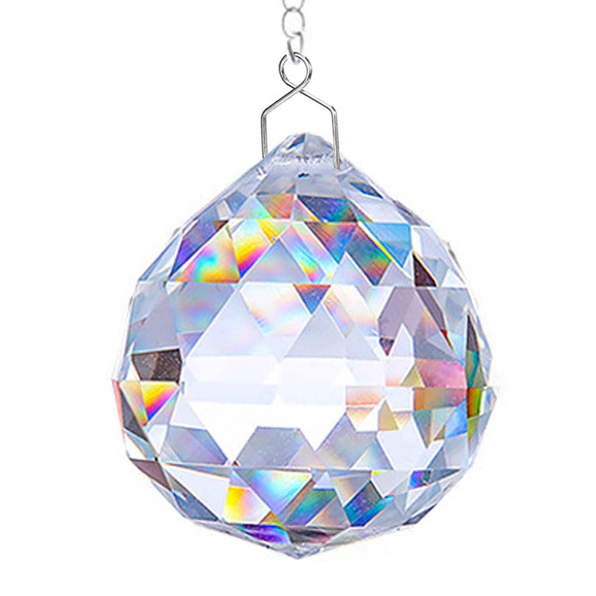 Rainbow Window Prism Suncatcher - Crystal Hanging Pendant for Windows - Creates Stunning Rainbow Light Effects - Perfect for Home Decor, Meditation Rooms & Gift Giving