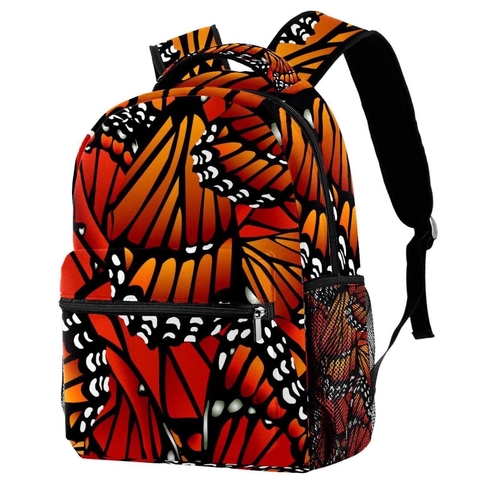 Butterfly Print Travel Backpack - Lightweight Daypack for Men & Women - Perfect for Hiking, Camping & Daily Commute