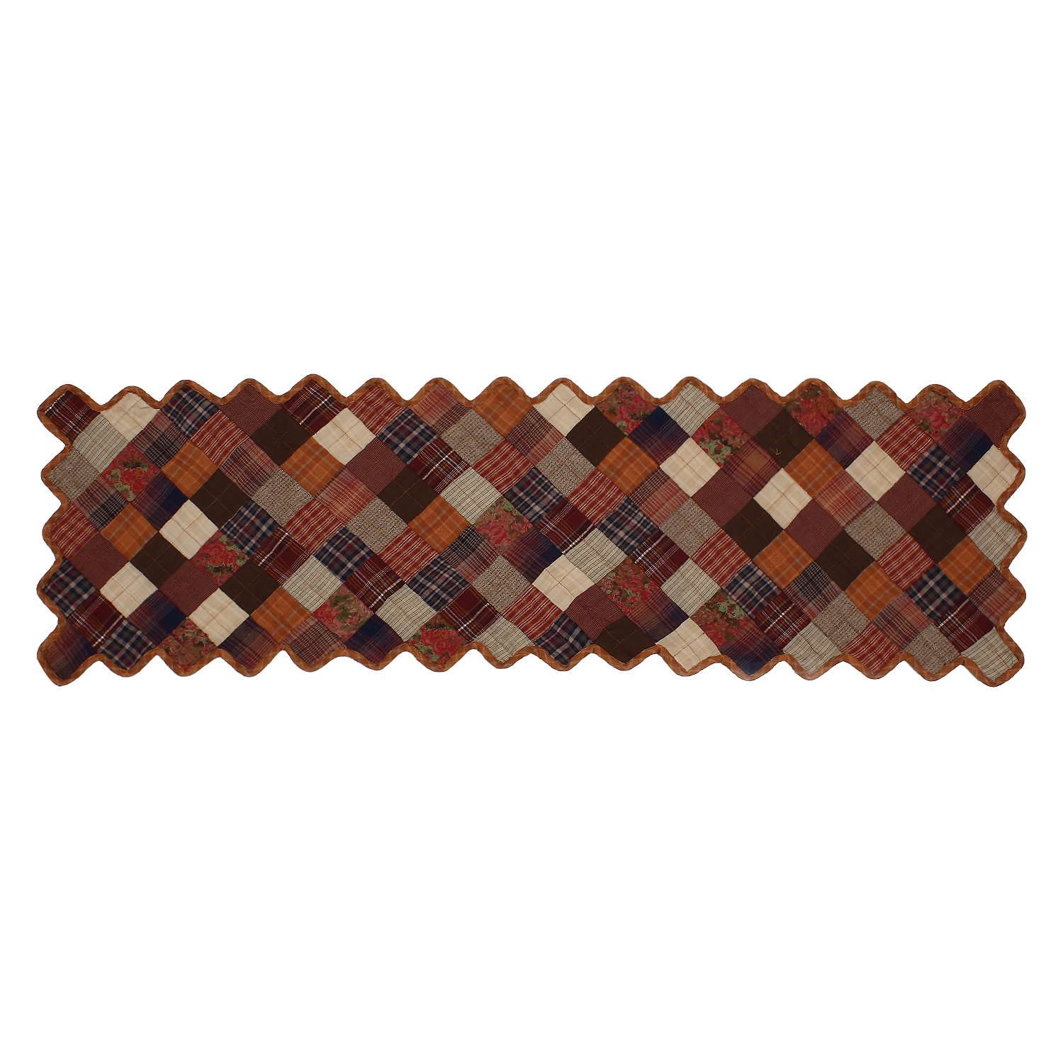 Quilted Coffee Table Runner & Topper 14