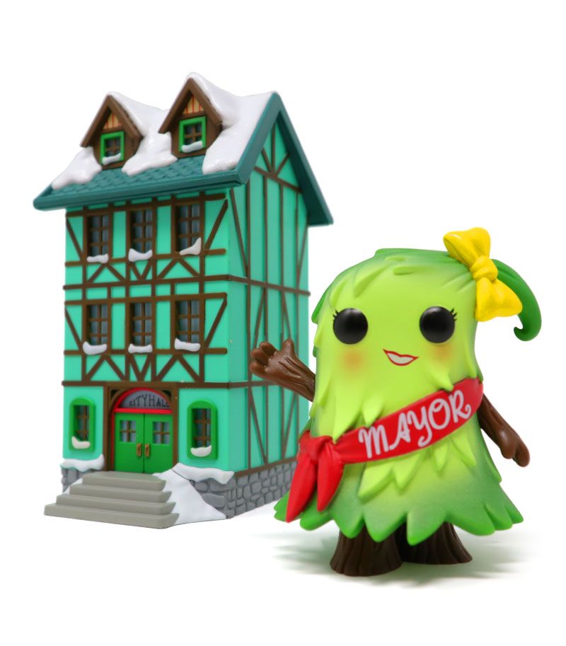 Funko Pop! Peanuts Holiday Town Hall with Mayor Patty Noble - Christmas Collectible for Home & Office Decor, Gift for Fans