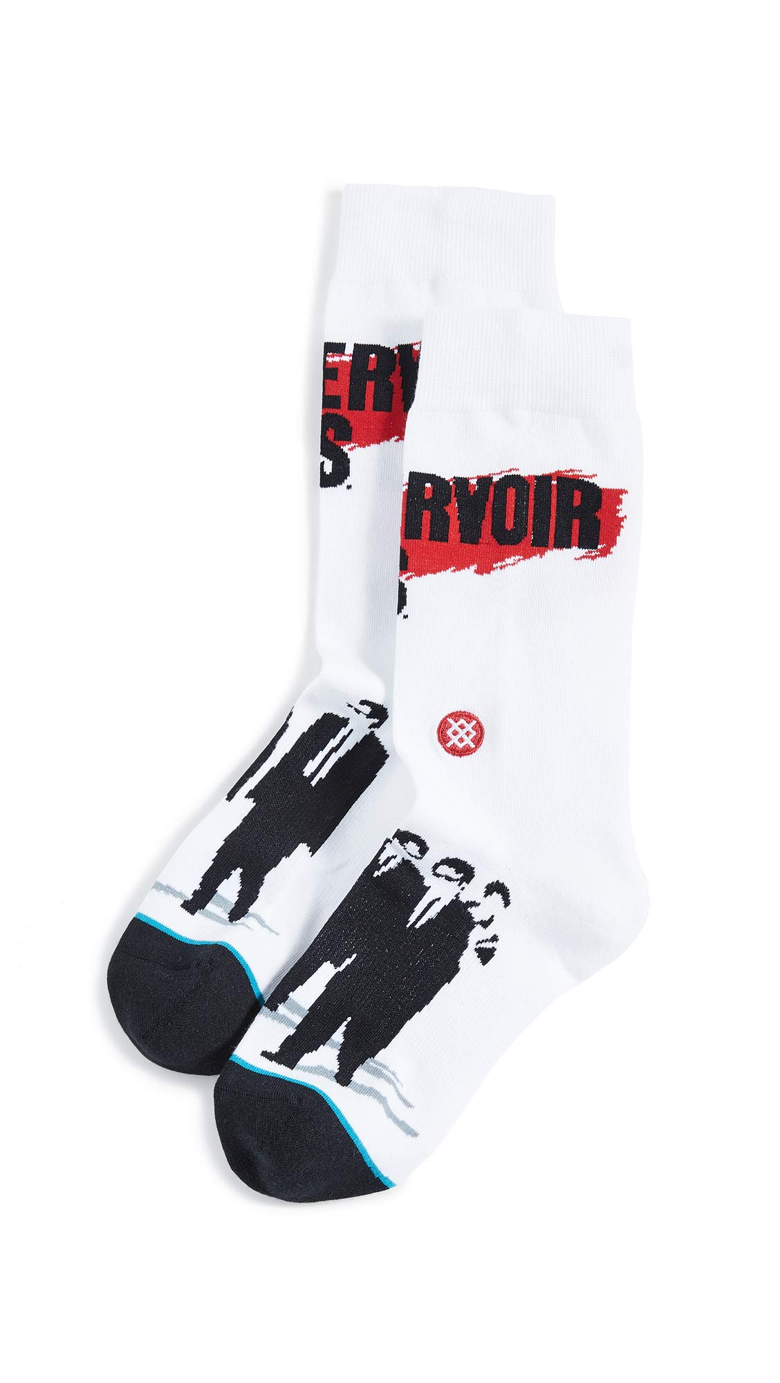 STANCE Men's Reservoir Dogs Crew Socks - White, Large Size - Comfortable & Durable for Casual Wear, Work, and Everyday Use