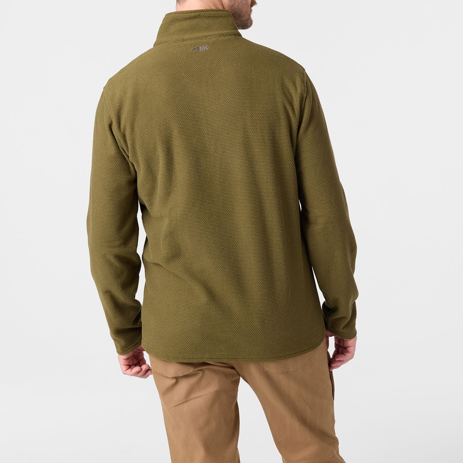 Men's Apex Quarter Zip Fleece Pullover - Soft & Warm Outdoor Jacket for Hiking, Camping & Casual Wear - Forest Moss Green