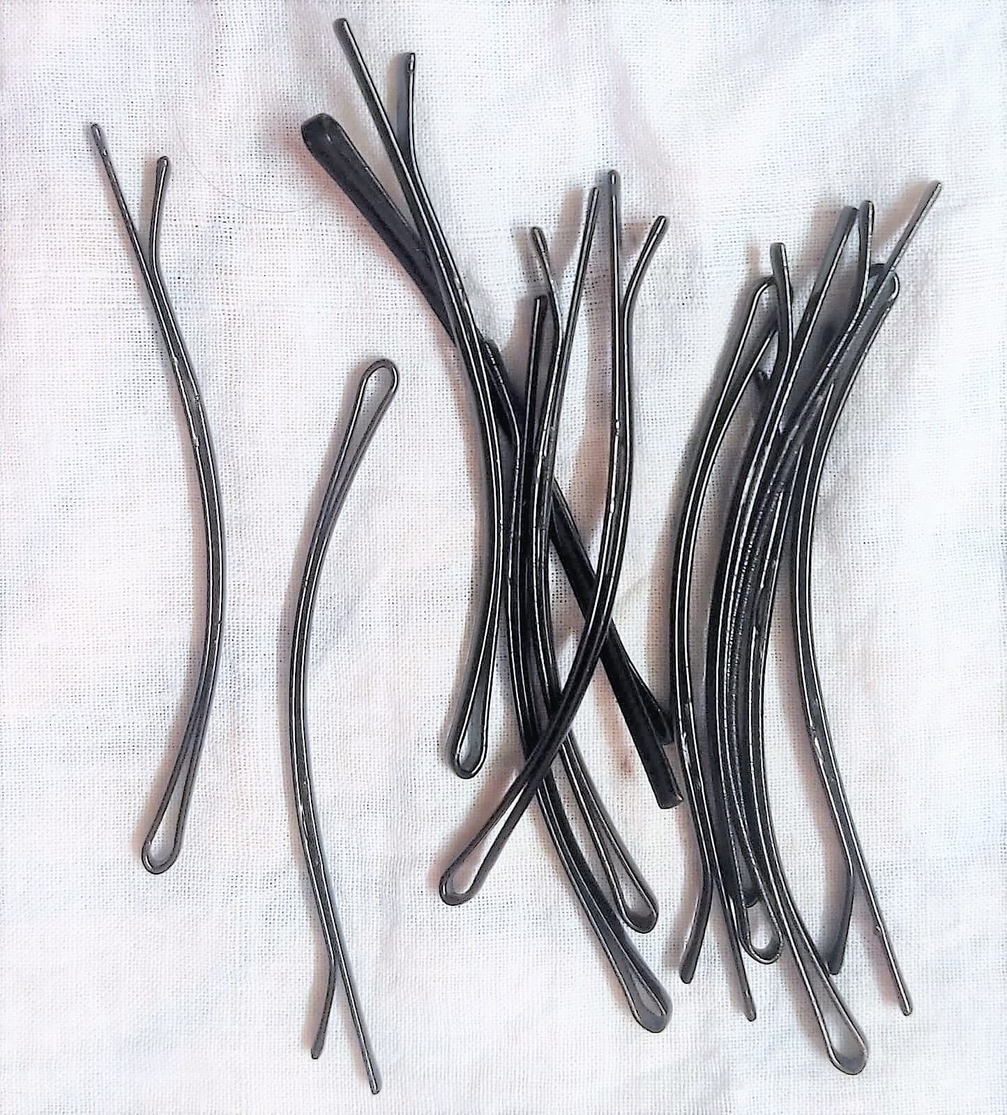 PMK E Store Black Bobby Hair Pins for Women - 12 Pack Secure & Stylish Hair Clips | Perfect for Updos, Braids, Ponytails & Everyday Hairstyles
