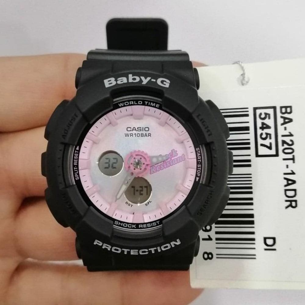 CASIO BABY-G BA-120T-1ADR Women's Digital Sport Watch with Shock Resistance & LED Light - Perfect for Running, Hiking, and Outdoor Activities