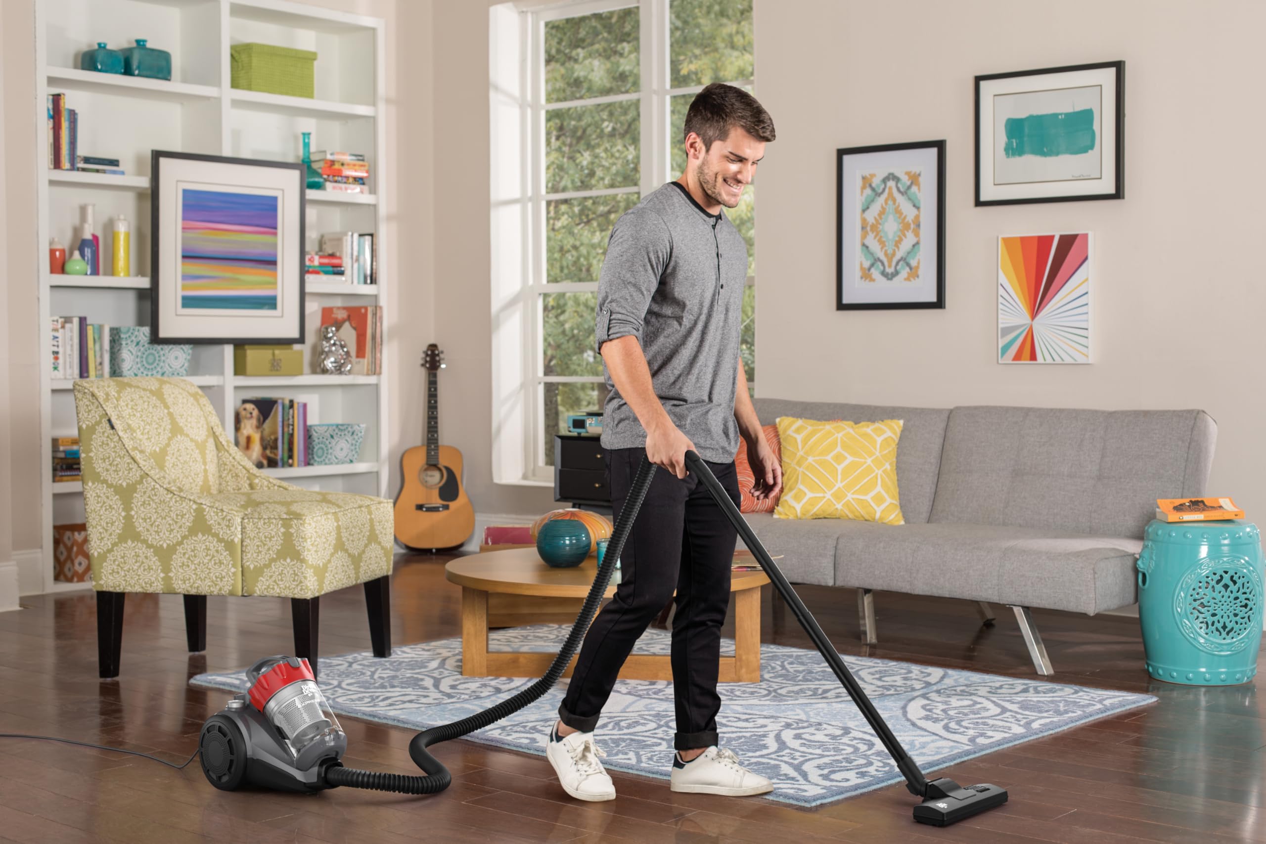 Dirt Devil ExpressLite Canister Vacuum Cleaner - Lightweight & Powerful for Hard Floors & Carpets - Perfect for Home, Apartment & Pet Hair Cleaning