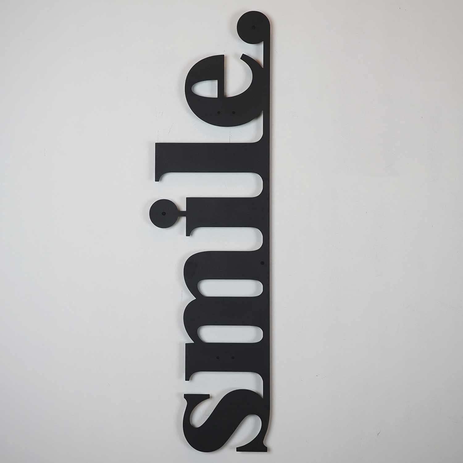 Smile Metal Wall Art for Living Room & Bedroom Decor - LaModaHome