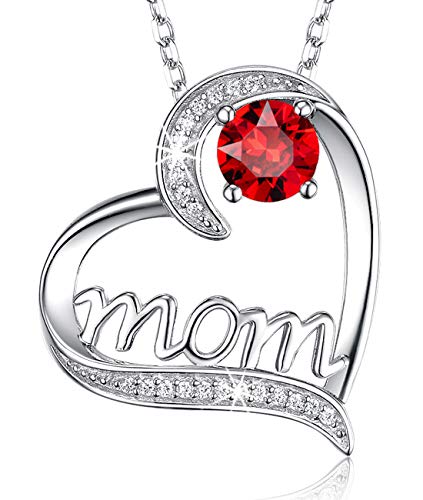 N January Birthstone Garnet Necklace