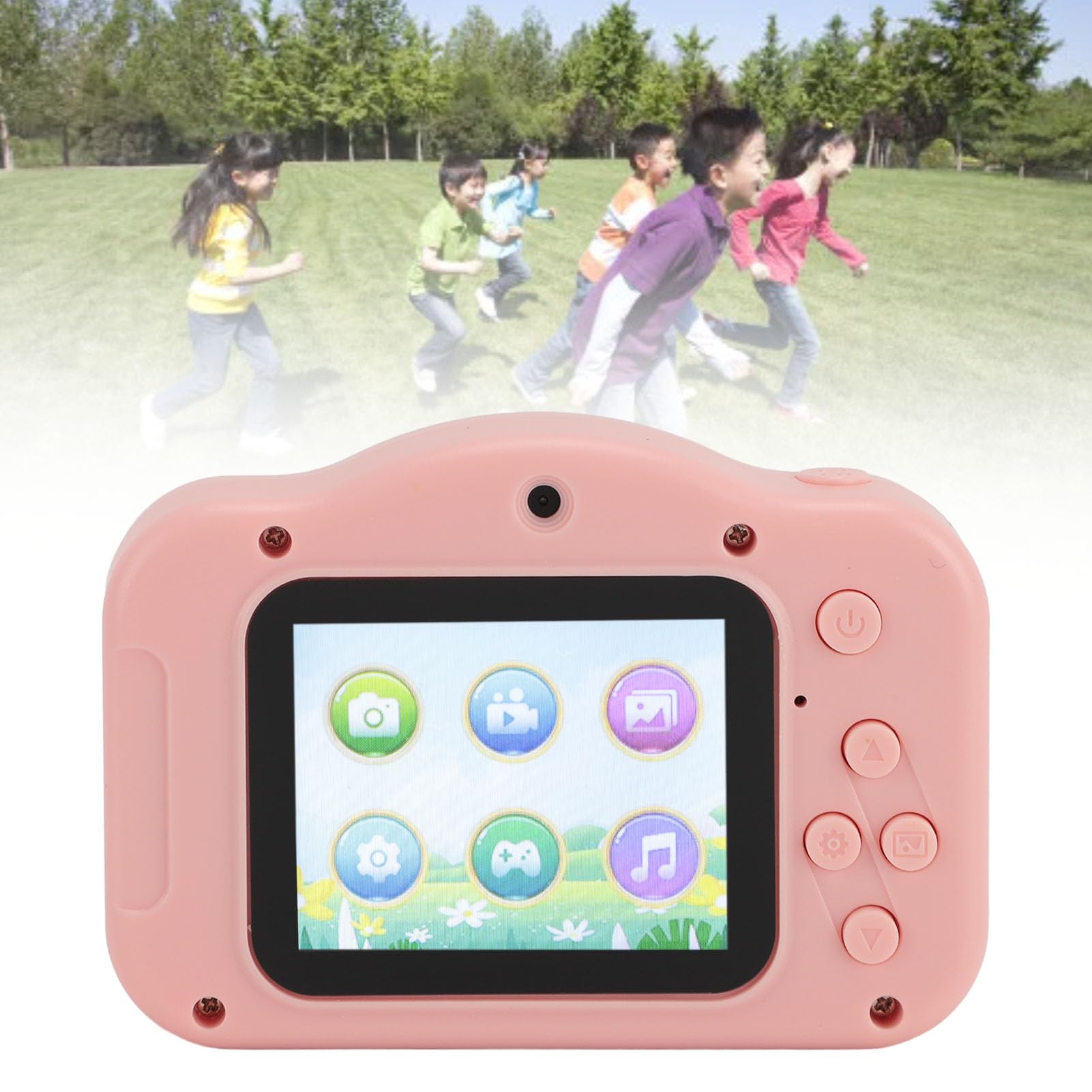 40MP HD 1080P Digital Camera with 8X Zoom - 2 Inch LCD Screen Compact Point and Shoot Camera for Kids & Teens (Pink) - Perfect for Travel, Birthday Gifts & School Projects