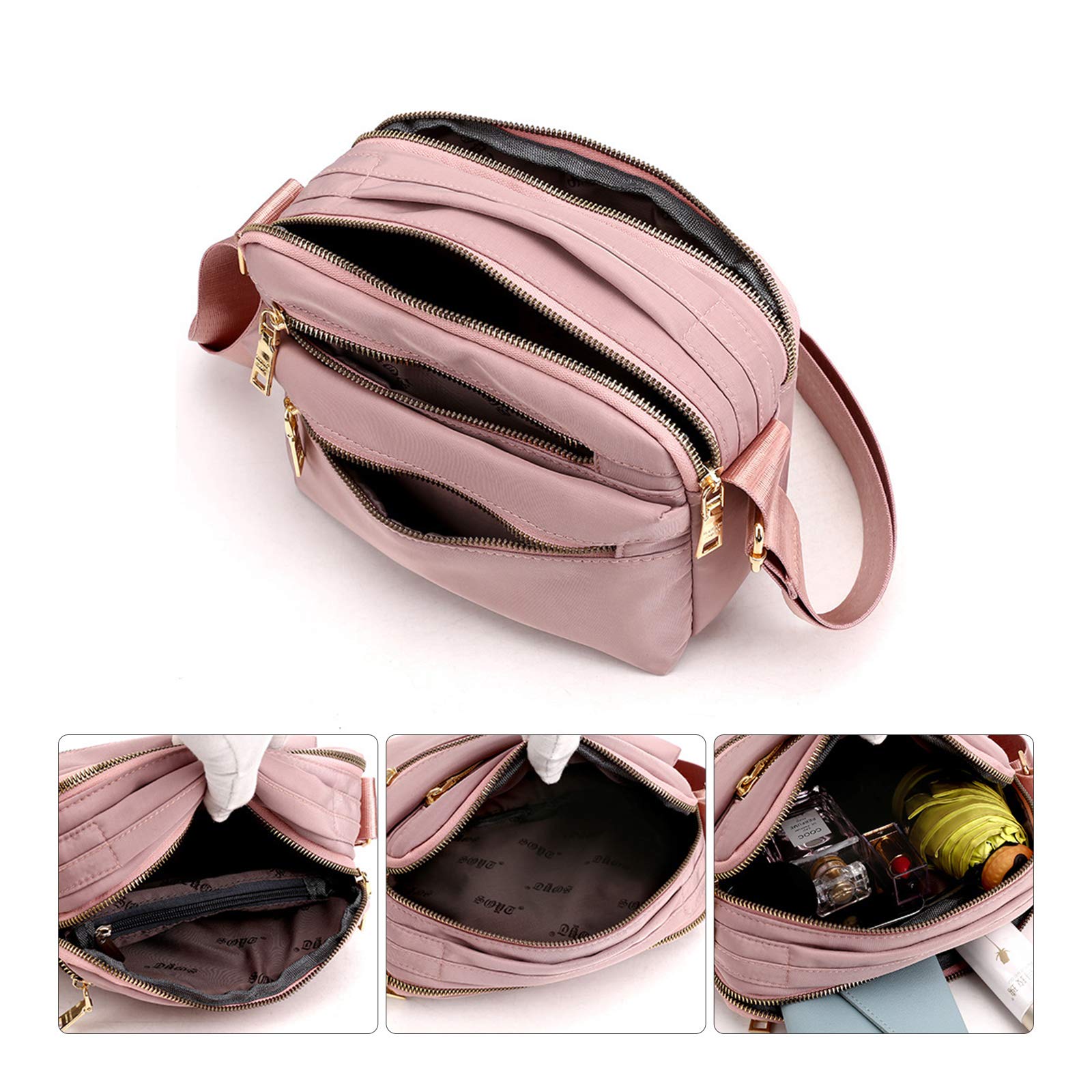 NOTAG Women's Waterproof Nylon Crossbody Bag - Travel & Daily Use