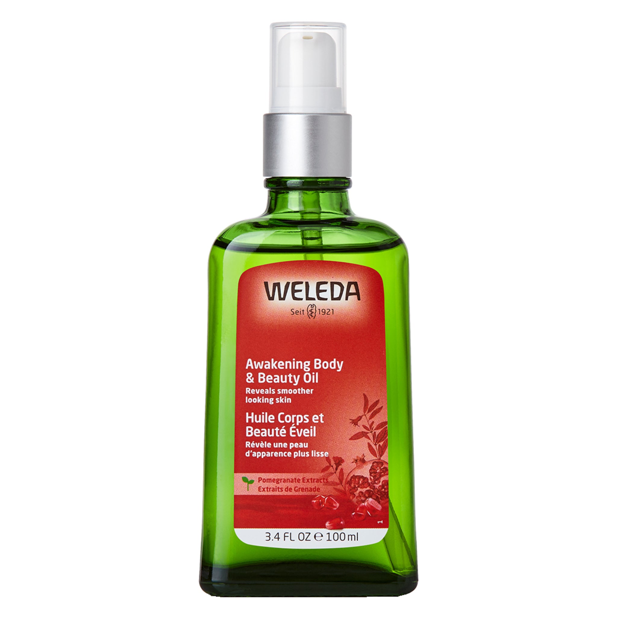 Awakening Body & Beauty Oil with Pomegranate Extract - Hydrating & Nourishing Skin Care for Dry Skin, Massage & Aromatherapy
