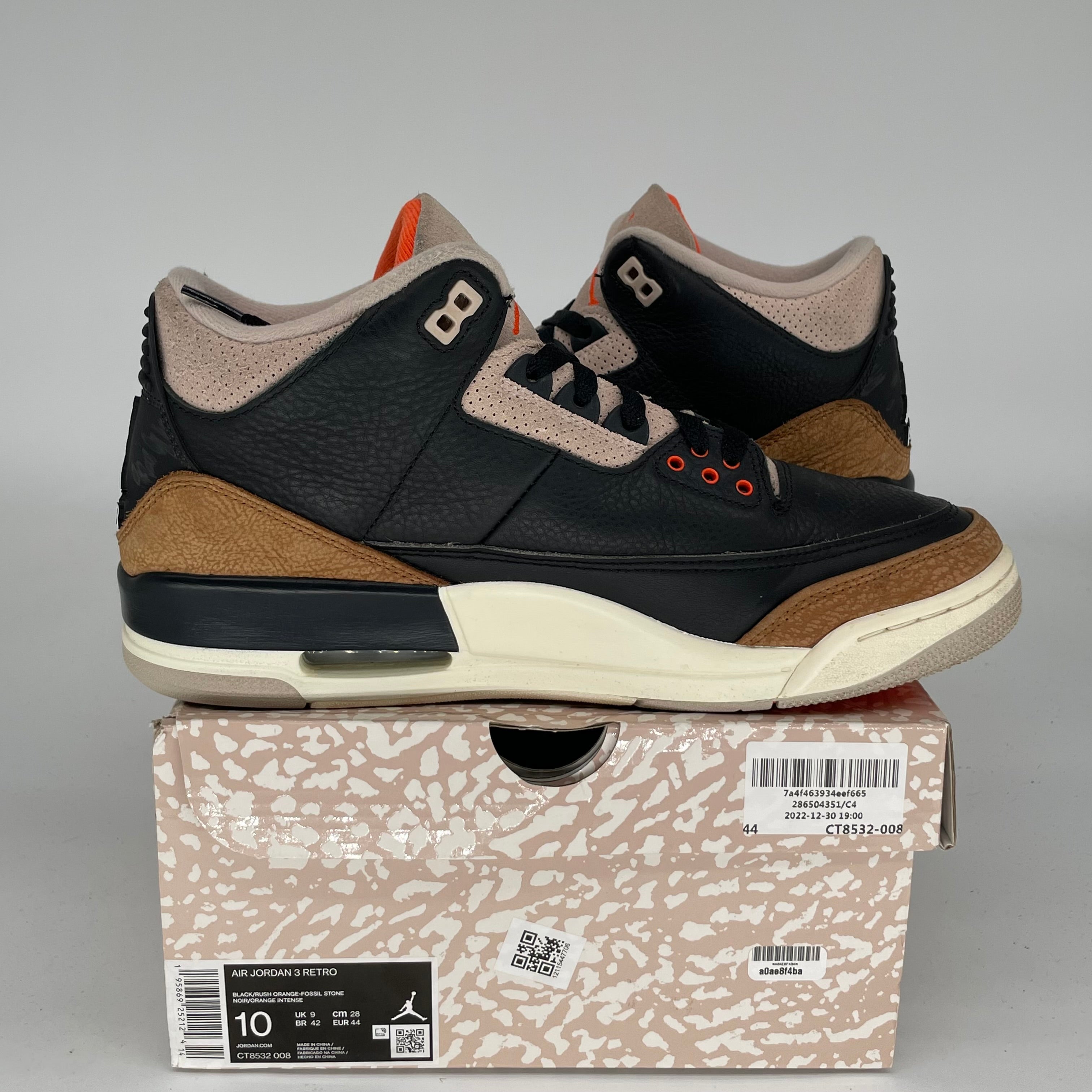 AIR JORDAN 3 DESERT ELEPHANT Men's Basketball Shoes - Size 10 (CT8532-008) | Retro Sneakers for Streetwear & Casual Outfits