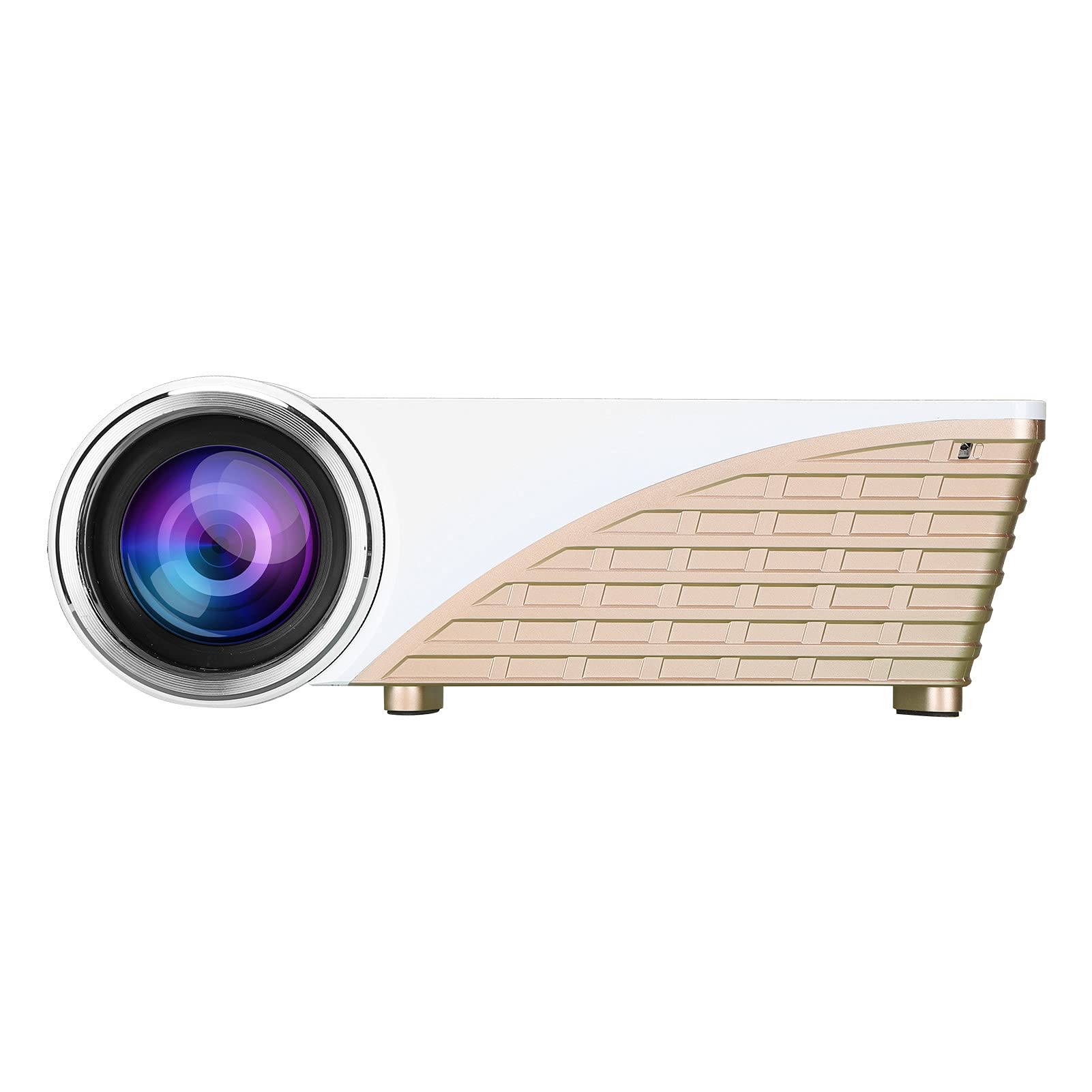 WiFi Projector HD 1080P, Portable Movie Projector with Built-in Speaker, Wireless & Wired Connection for iPhone Android PC Laptop - Home Theater, Outdoor Movie Nights, Office Presentations (US Plug)