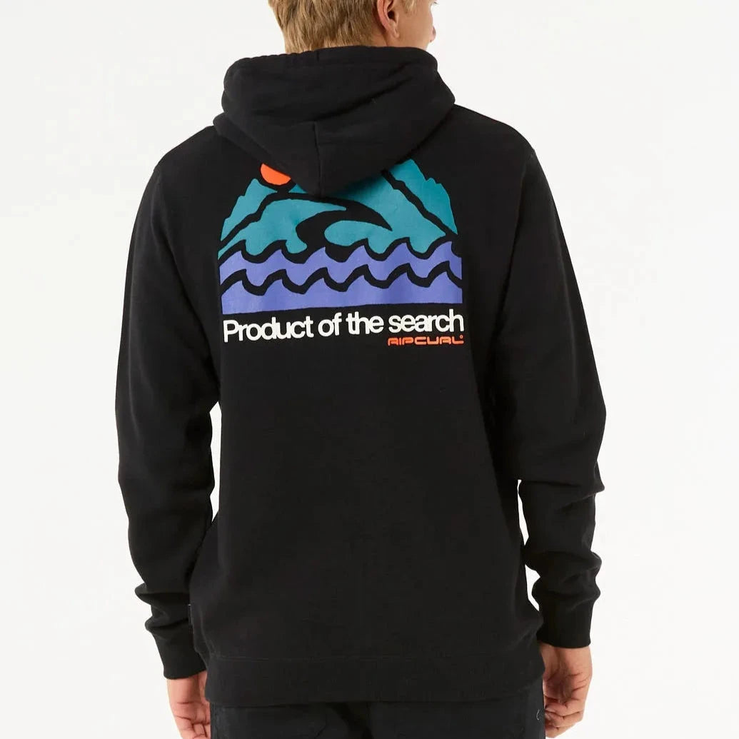 Rip Curl Search Zip Thru Hood - Men's Waterproof Surfing Jacket for Outdoor Activities, Beach & Surfing