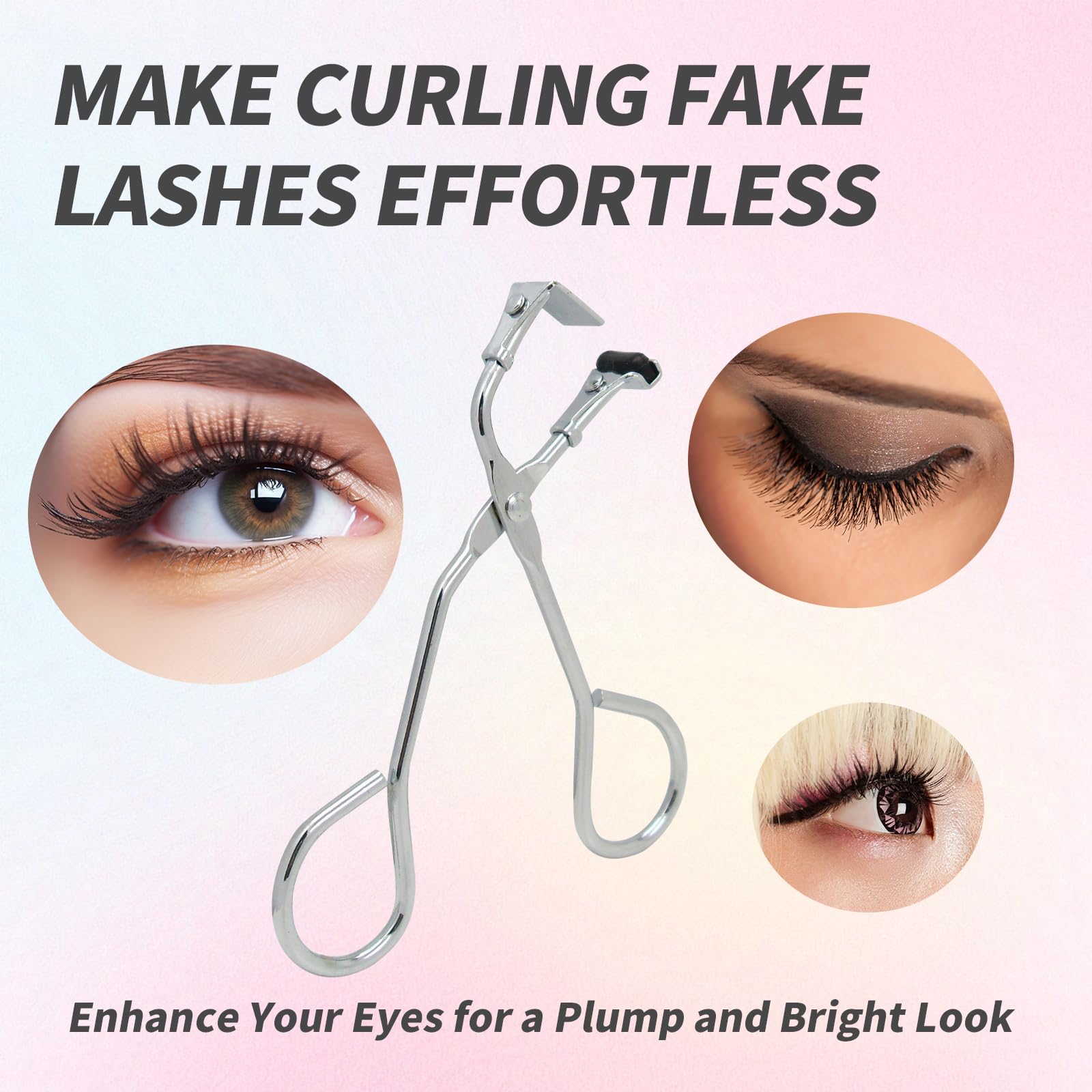 2 Pack Mini Eyelash Curler - Silicone No-Pinch Design with Refill Pads, Perfect for Small/Segmented Lashes - Precision Tool for Dramatic Curled Look - Ideal for Travel, Home Use & Professional Makeup Kits