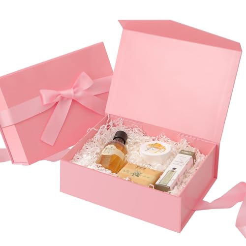 Pink-Side Ribbon-11.5x8.1x3.8 Inches-Pack of 6
