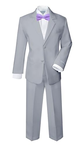 Grey W/Ultraviolet Bow Tie