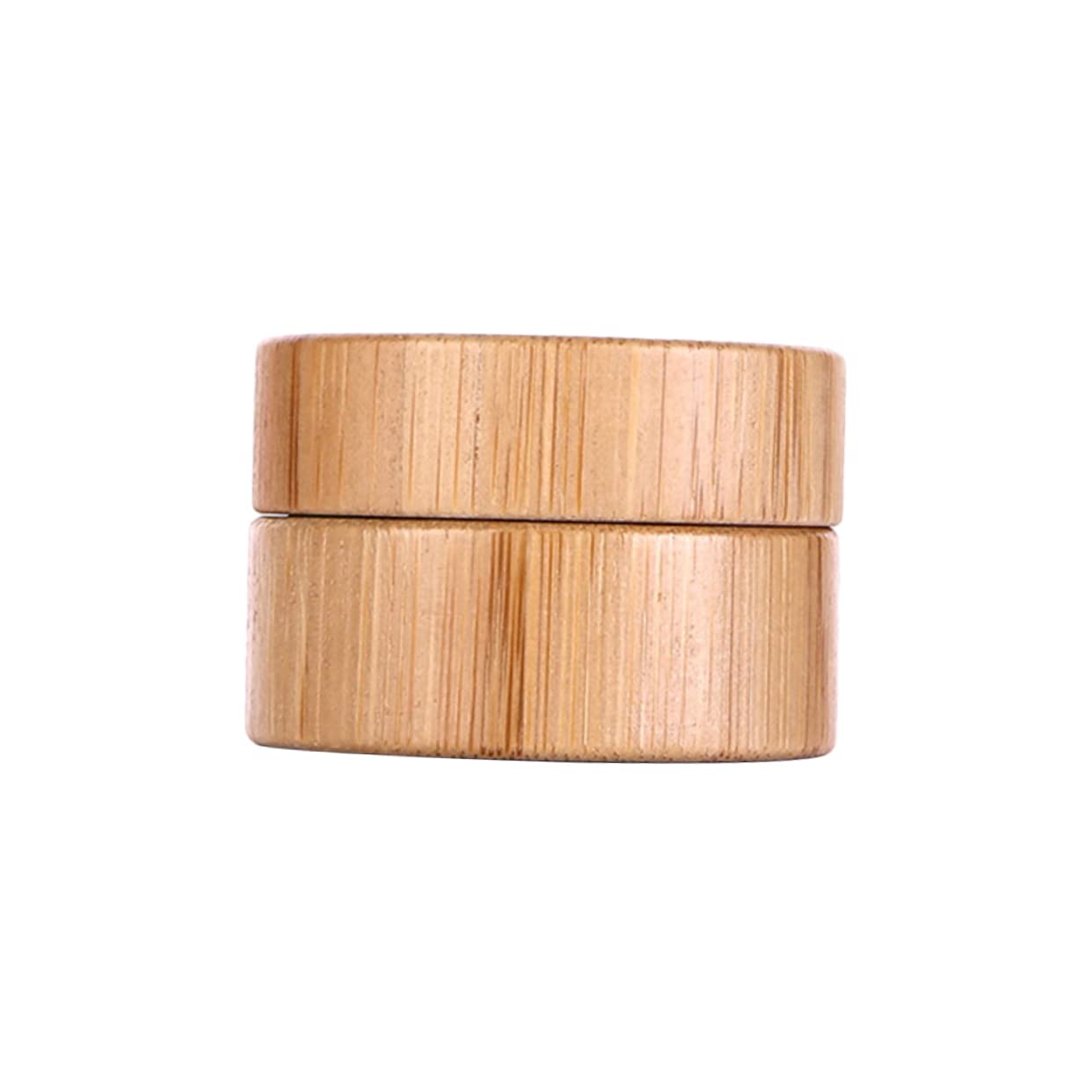 FRCOLOR 1pc Refillable Cream Container - Leak Proof Travel Size Bottle for Cosmetics, Lotion & Skincare (Bamboo Pack) | Perfect for Gym, Travel & Daily Use