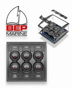 BEP Contour 6 Switch Panel - Marine Grade Circuit Breaker Panel for Boats & RVs | Perfect for Electrical System Control in Marine & Automotive Applications