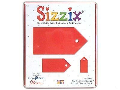 Sizzix Tags & Traditional Combo Die Set for Scrapbooking, Card Making, and DIY Crafts - Perfect for Paper Crafting, Gift Tags, and Home Decor Projects