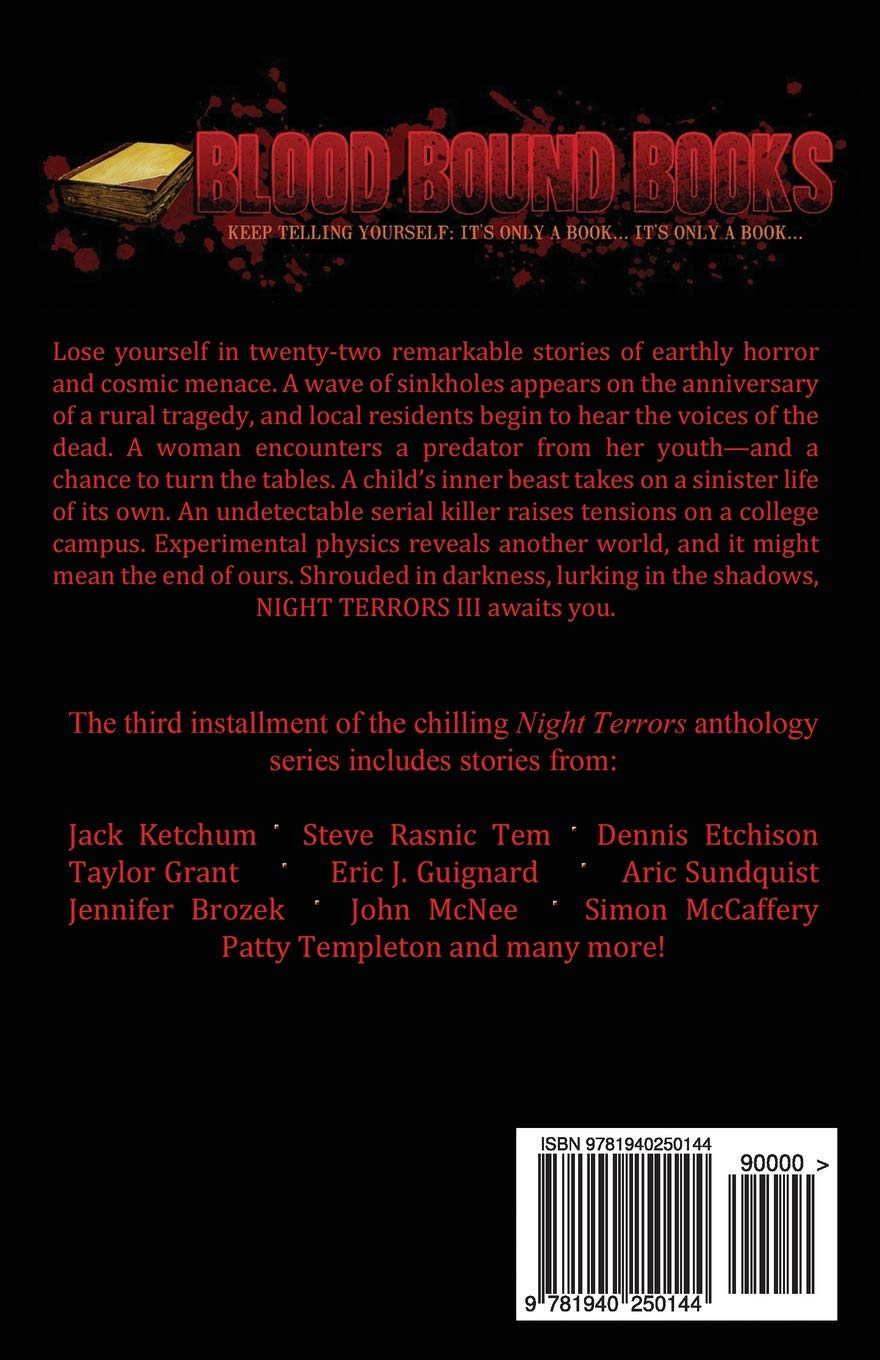Night Terrors III: Horror Anthology Book - Scary Short Stories Collection for Adults | Perfect for Halloween Reading, Book Club Discussions & Late-Night Thrills