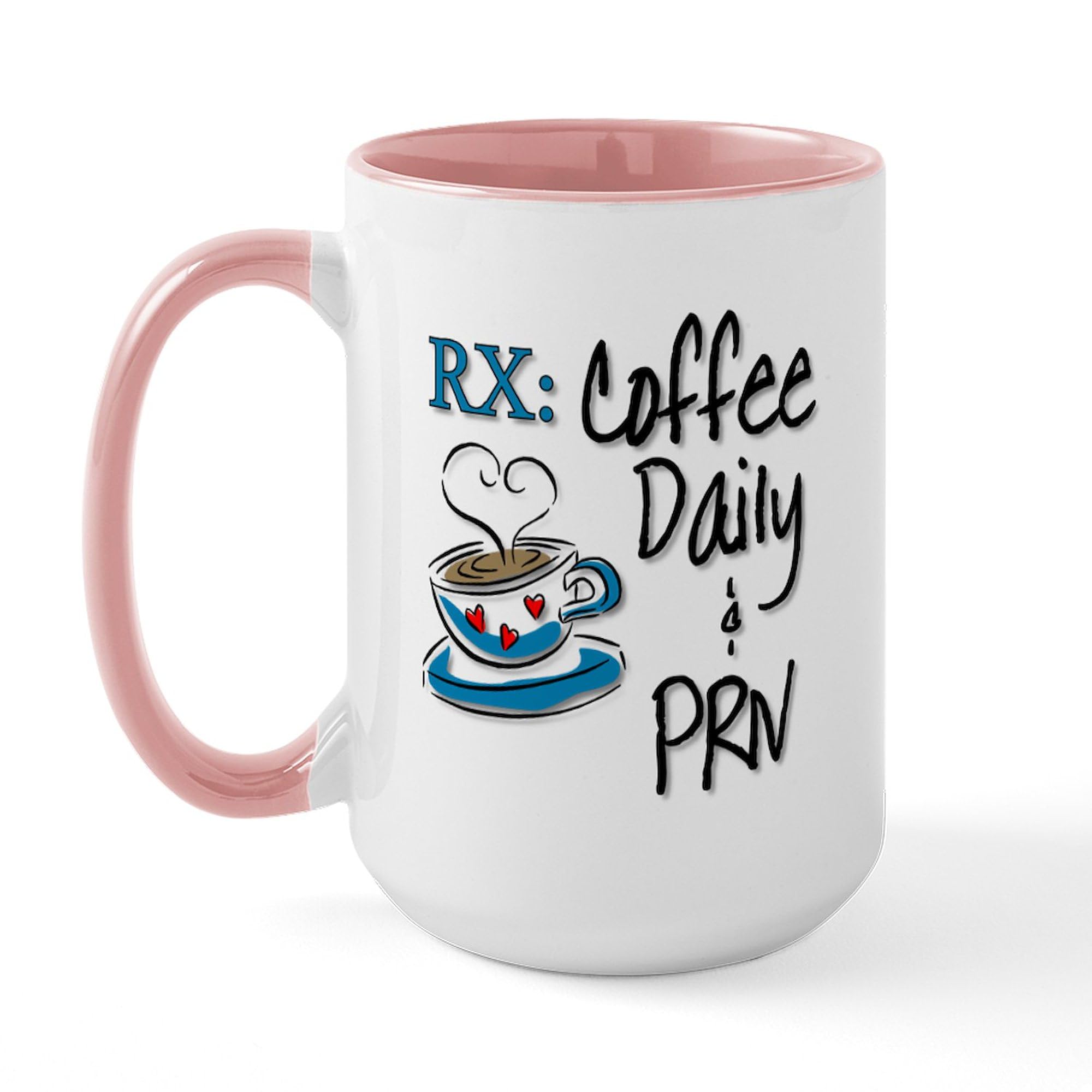 Funny Rx Coffee Mug - 15 oz (444 ml) Ceramic Cup for Doctors & Nurses - Perfect Gift for Medical Professionals & Coffee Lovers at Work or Home