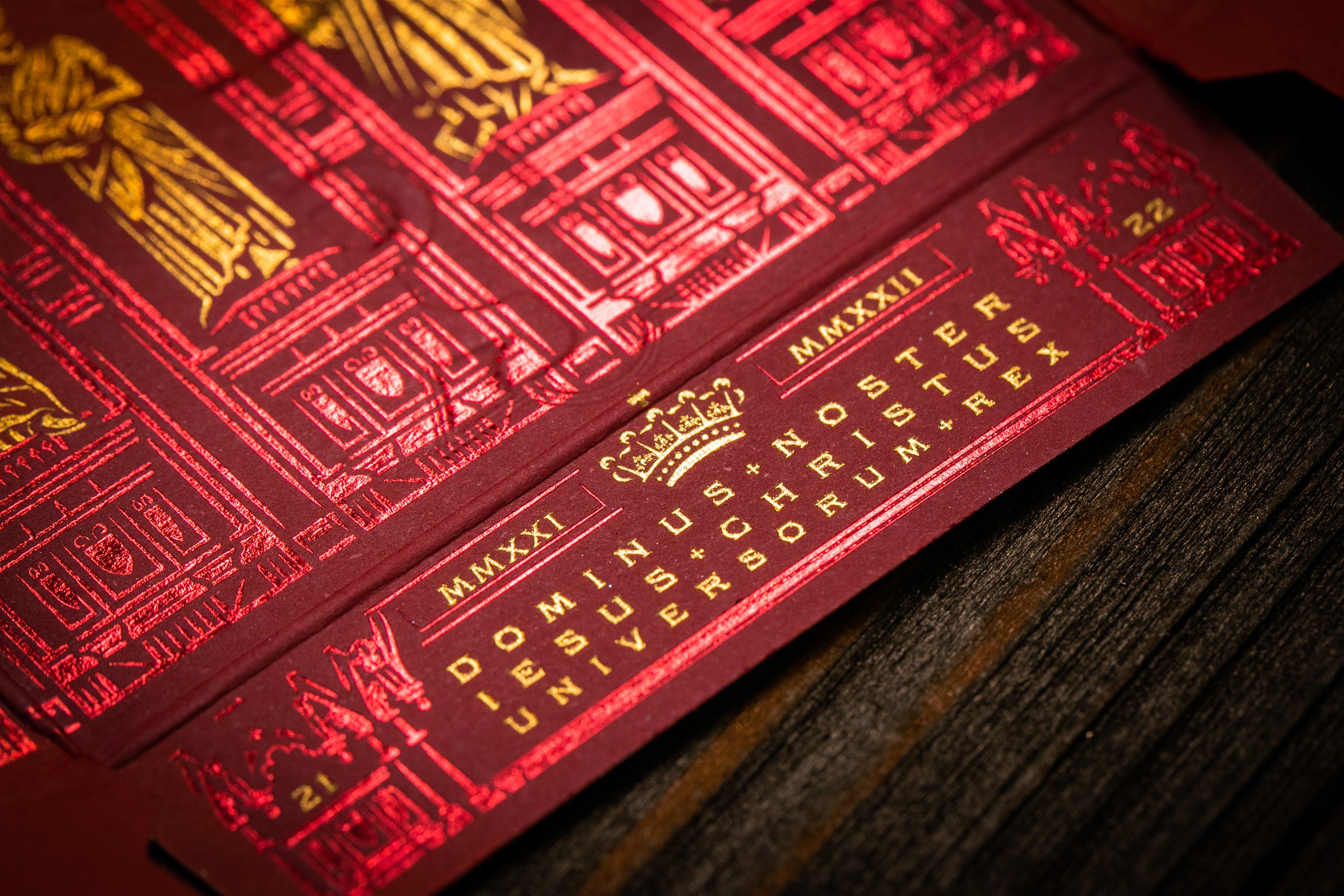 Premium The Cross Playing Cards - Maroon Martyrs Edition | Elegant & Durable Deck for Poker, Magic Tricks & Collectors | Perfect for Game Nights, Gifts & Cardistry