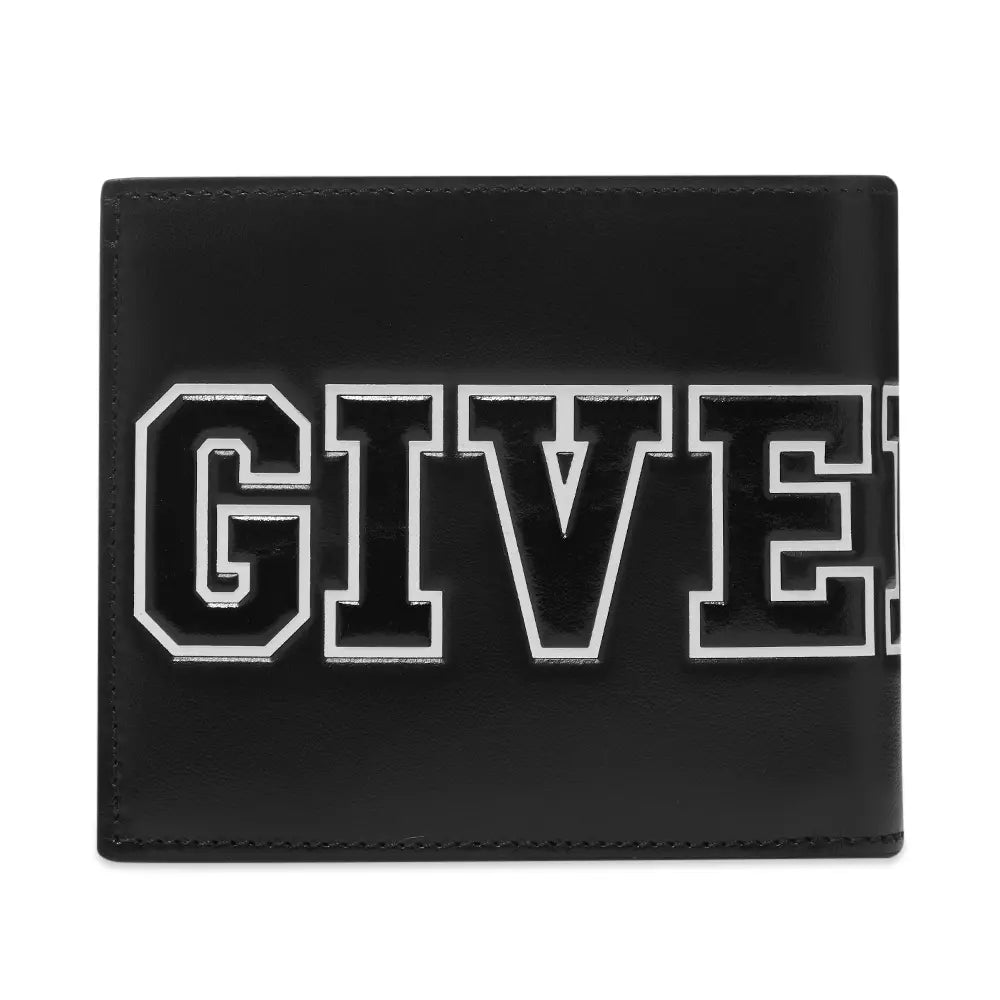Givenchy Varsity Logo Wallet for Men - Genuine Leather Luxury Bifold Wallet with Signature Logo - Perfect for Everyday Use, Travel & Gifts