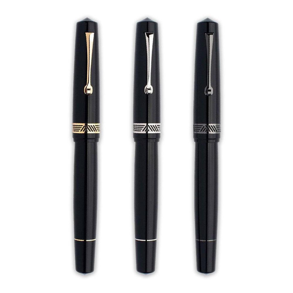 Leonardo Fountain Pen Momento Magico - Premium Stainless Steel Matte Black Edition (2022) | Luxury Writing Instrument for Professionals & Gift Giving