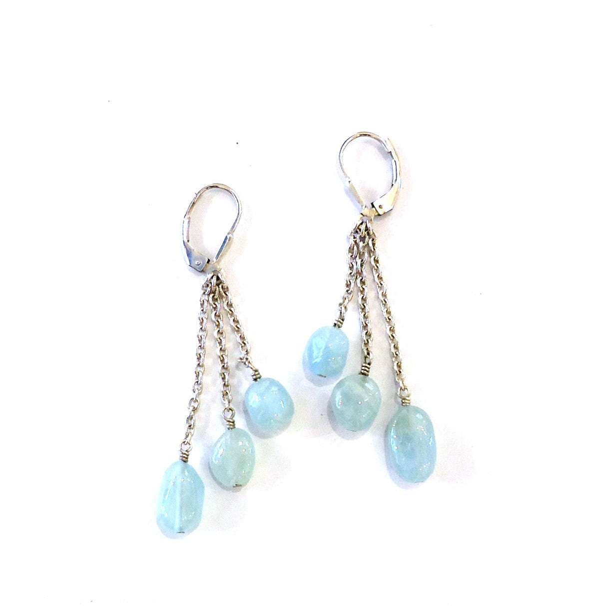 Aquamarine Sterling Silver Earrings for Women - Dainty Stud or Drop Earrings - Perfect for Weddings, Parties & Everyday Wear
