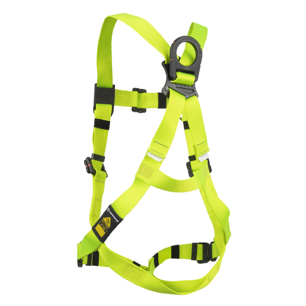 Arc Flash Full Body Harness with DE 1D, DE MB Torso, DE MB Chest & DE QC Legs - Heavy Duty Safety Gear for Electrical Workers & Industrial Protection