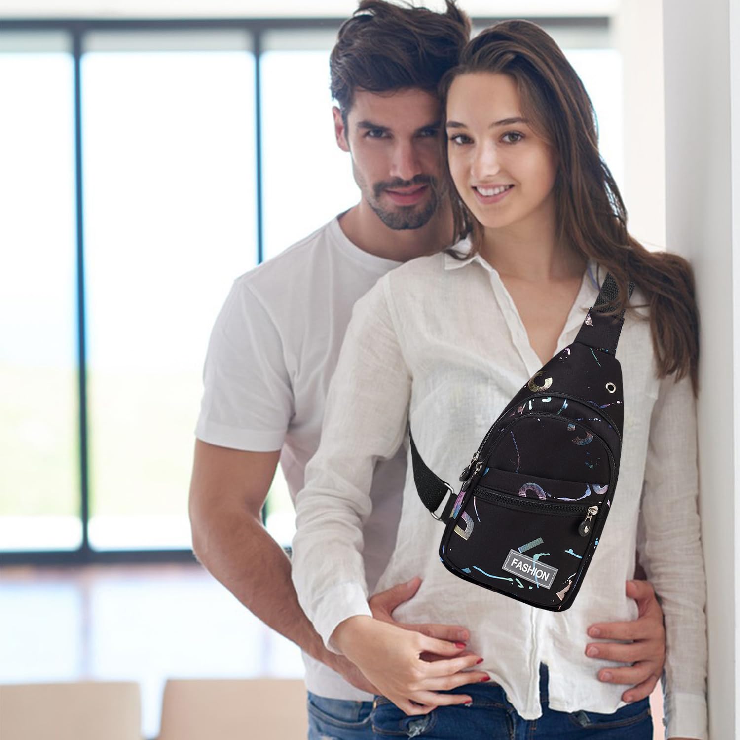 Lightweight Sling Backpack for Men & Women - Crossbody Chest Bag Fanny Pack for Travel, Hiking, Running & Outdoor Sports - Perfect for Gym, Commuting & Daily Use