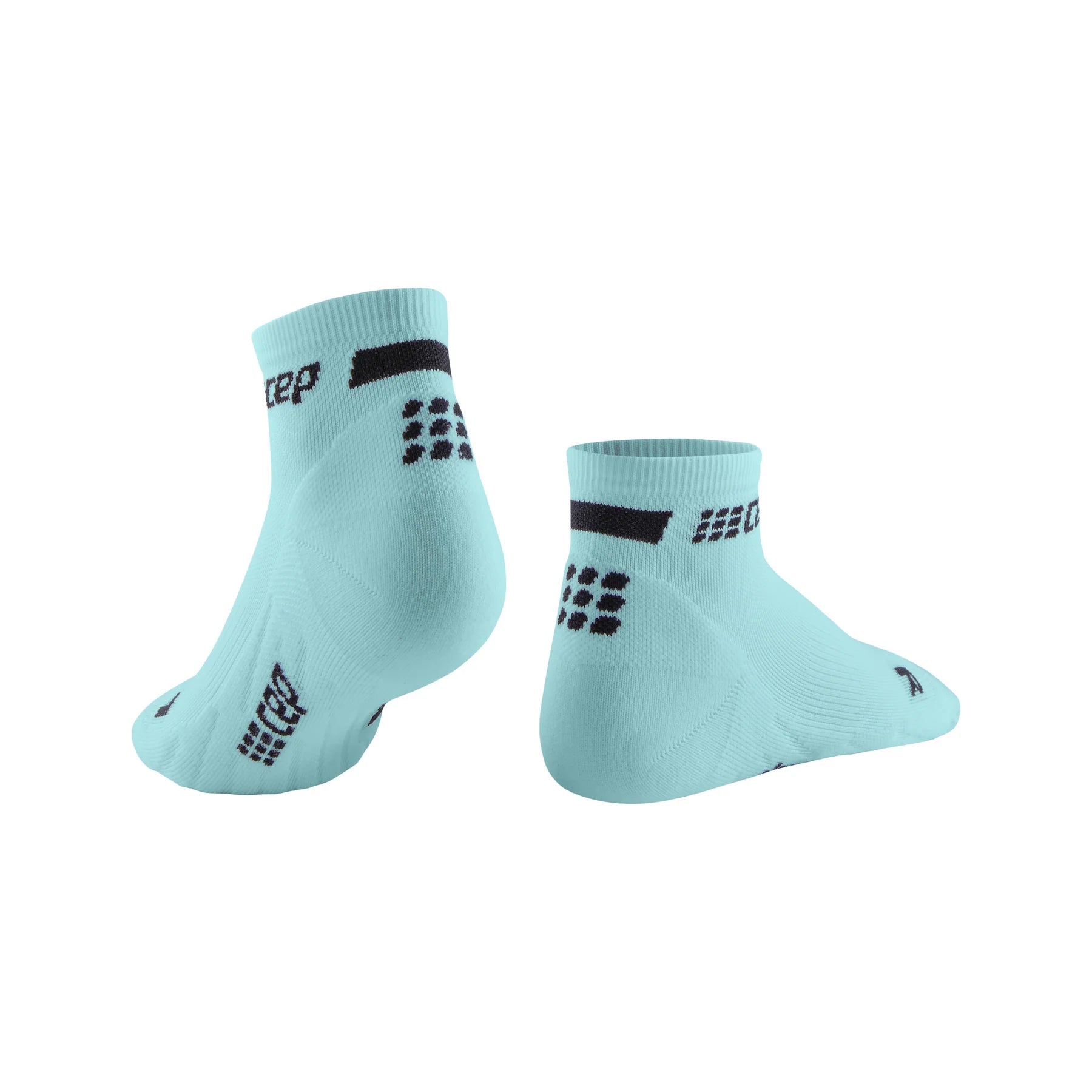 CEP Men's The Run Socks Low Cut v4 - Light Blue Performance Running Socks for Marathon, Gym & Everyday Wear