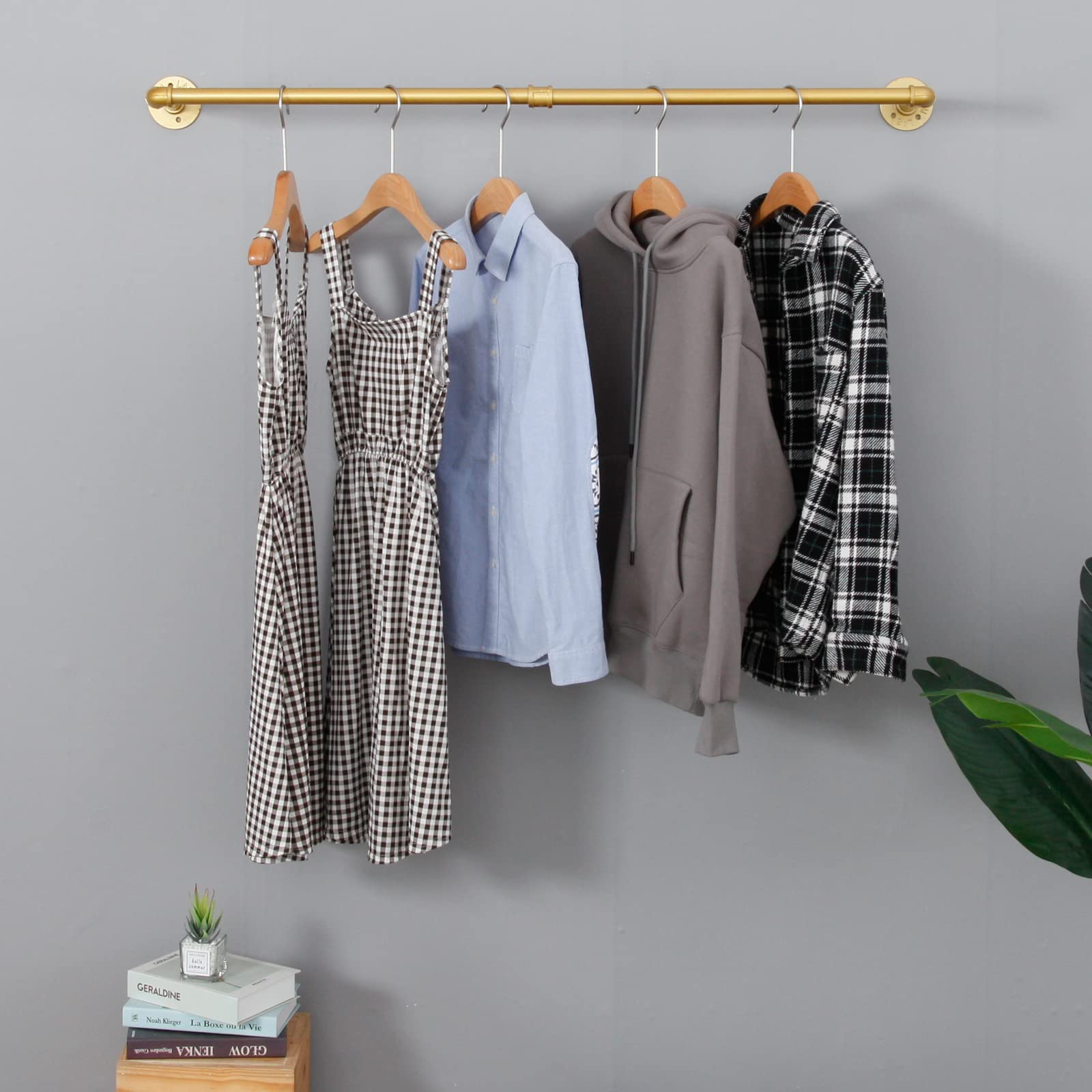 Vintage Industrial Pipe Clothing Rack - 47