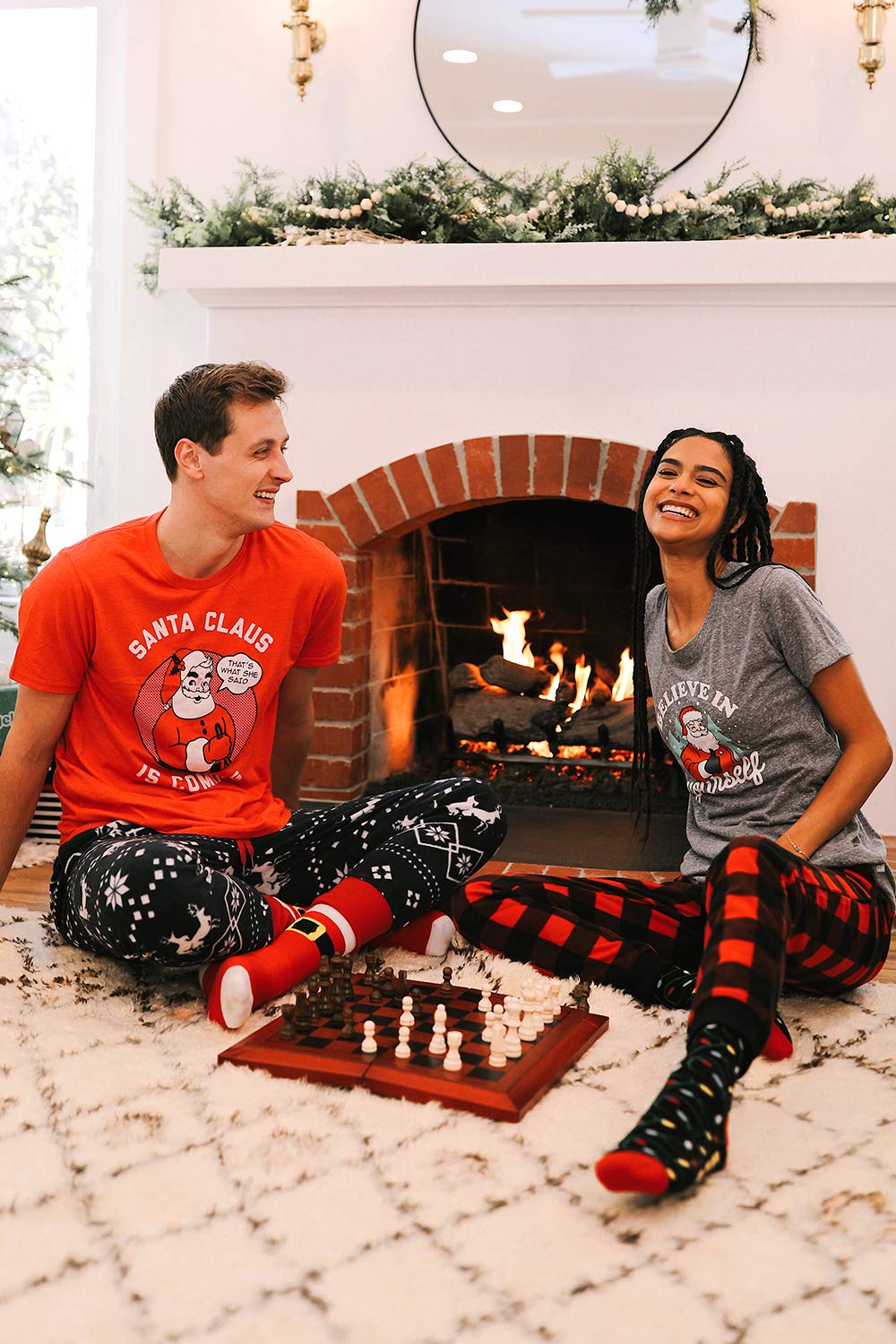 Tipsy Elves Women's Christmas Joggers - Festive Holiday Sweatpants with Classic Winter Designs - Cozy Lounge & Holiday Party Pants