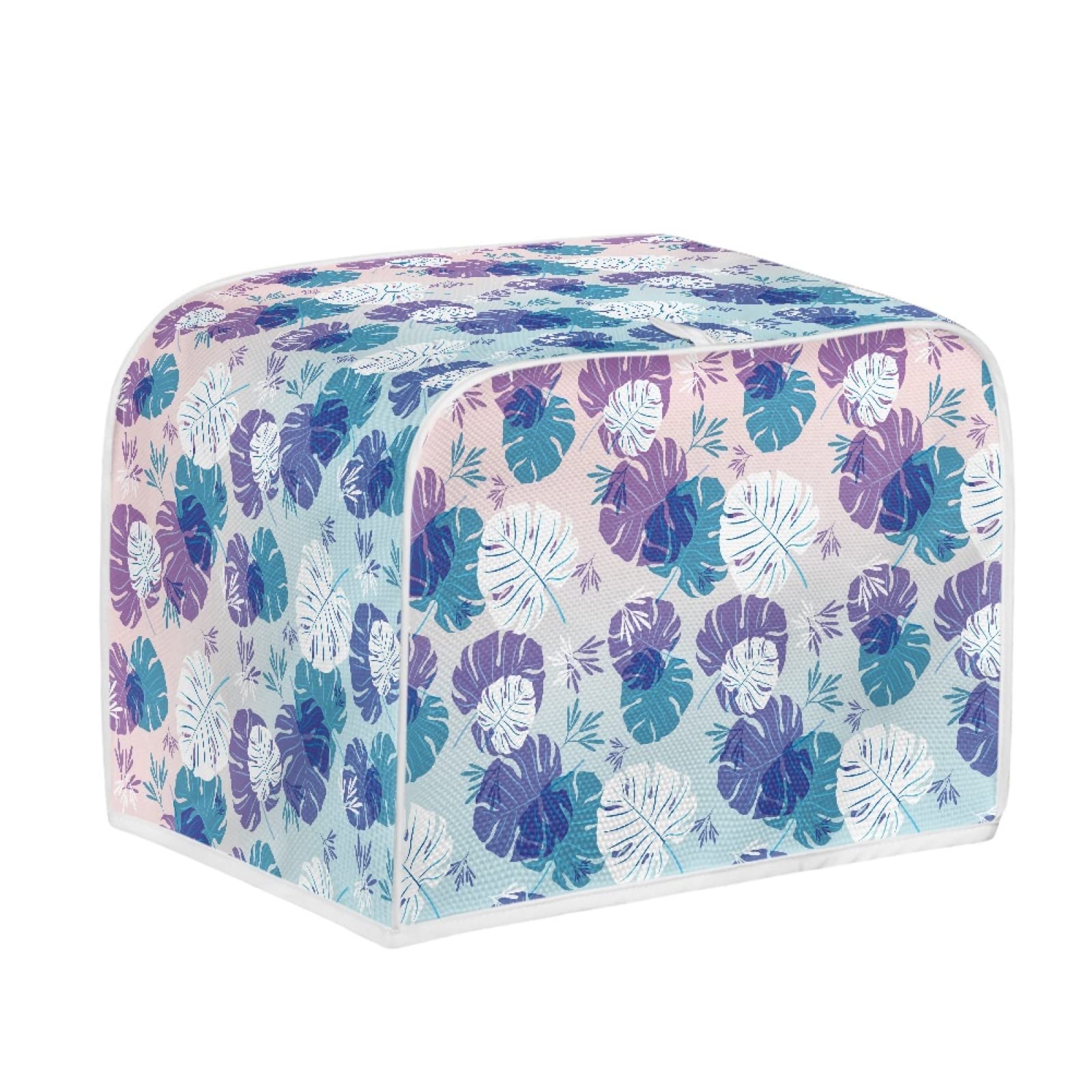 Coldinair Tropical Palm Leaves Print 2 Slice Toaster Cover & Bread Maker Cover - Dustproof Small Kitchen Appliance Protector for Toasters & Bread Machines - Perfect for Kitchen Countertop Protection & Fingerprint Prevention