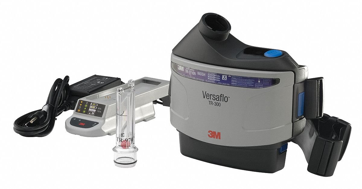 3M Versaflo TR-307N PAPR System with Easy-Clean Belt & High-Capacity Battery - Industrial Respiratory Protection for Healthcare, Construction & Manufacturing Workers (1 Unit/Case)