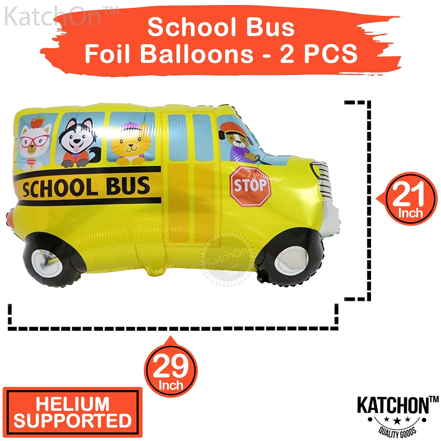 Back to School Balloons Set - 19 Pack with School Bus, Apples & 'School is Cool' Balloons | First Day of School Decorations | Perfect for Classroom Parties, School Bus Welcome Decor & Teacher Appreciation Gifts