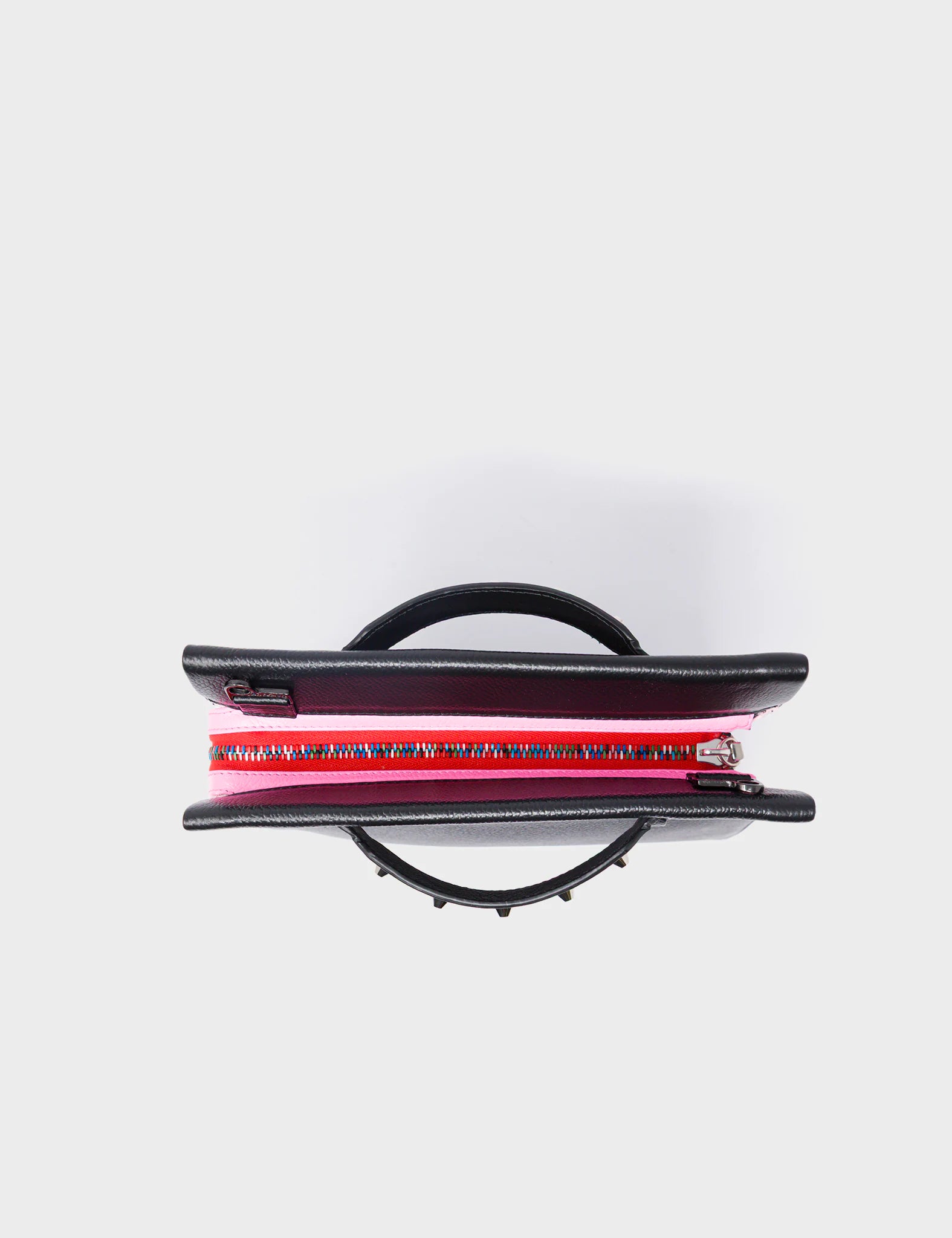 Vali Crossbody Small Leather Bag - Parfait Pink & Black with All Over Eyes Embroidery | Fashionable Women's Purse for Daily Use, Travel & Date Night