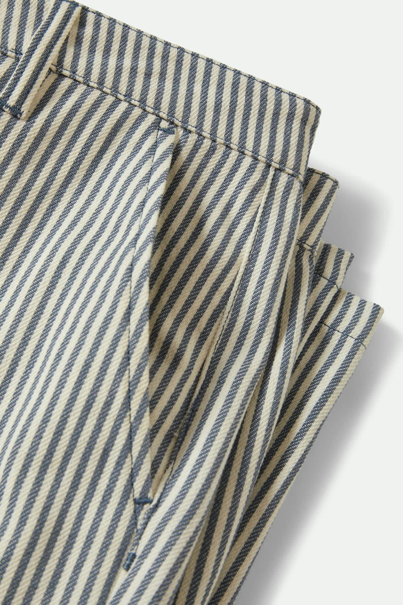 Bedford Pant Azure Blue Pinstripe - Classic Men's Dress Pants for Office, Business & Formal Occasions