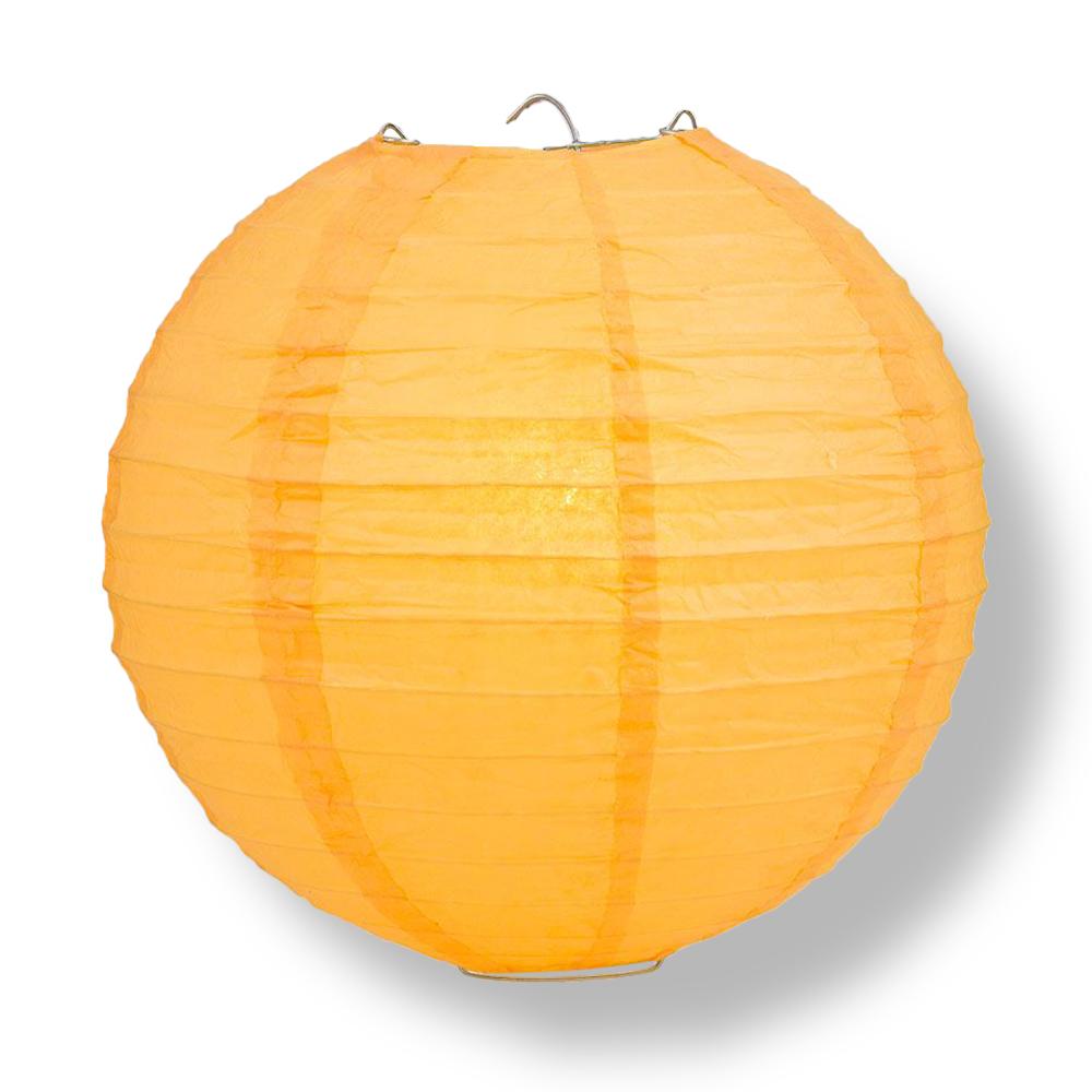 24 Pack Round Paper Lanterns with Even Ribbing - Chinese Style Hanging Decor for Wedding, Party & Home Celebration - Perfect for Indoor/Outdoor Events & Asian-Themed Decorations