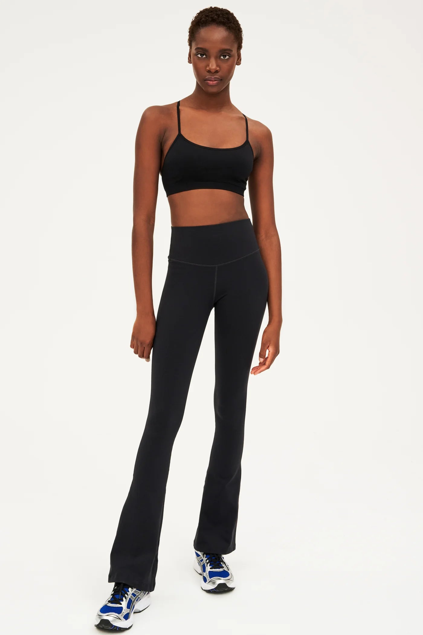 Splits59 Women's Raquel High Waist Yoga Pants - Black Flared Leggings for Workout, Running & Lounge Wear | Comfortable Supplex Fabric for Fitness & Everyday Use