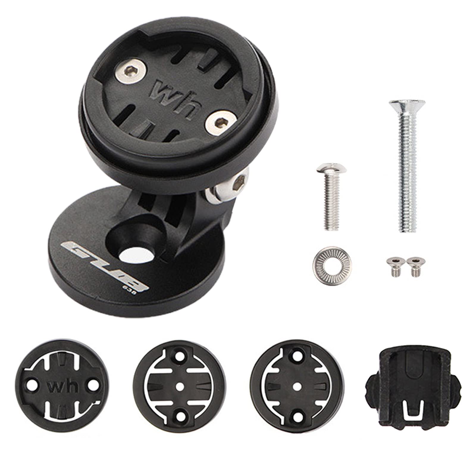 BSSOK Bike Computer Mount - Adjustable Angle Handlebar Stem Cap Holder for Garmin Edge, Wahoo Elemnt, Bryton & Cateye - Perfect for Road Cycling, Mountain Biking & Indoor Training