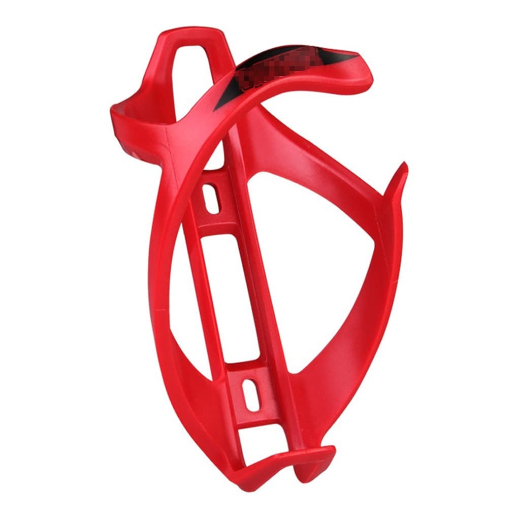 MTB Bicycle Water Bottle Holder - Durable Plastic Mountain Bike Drink Cage Bracket for Cycling, Hiking & Outdoor Sports (Red) - Perfect for Hydration During Mountain Biking, Road Cycling & Commuting