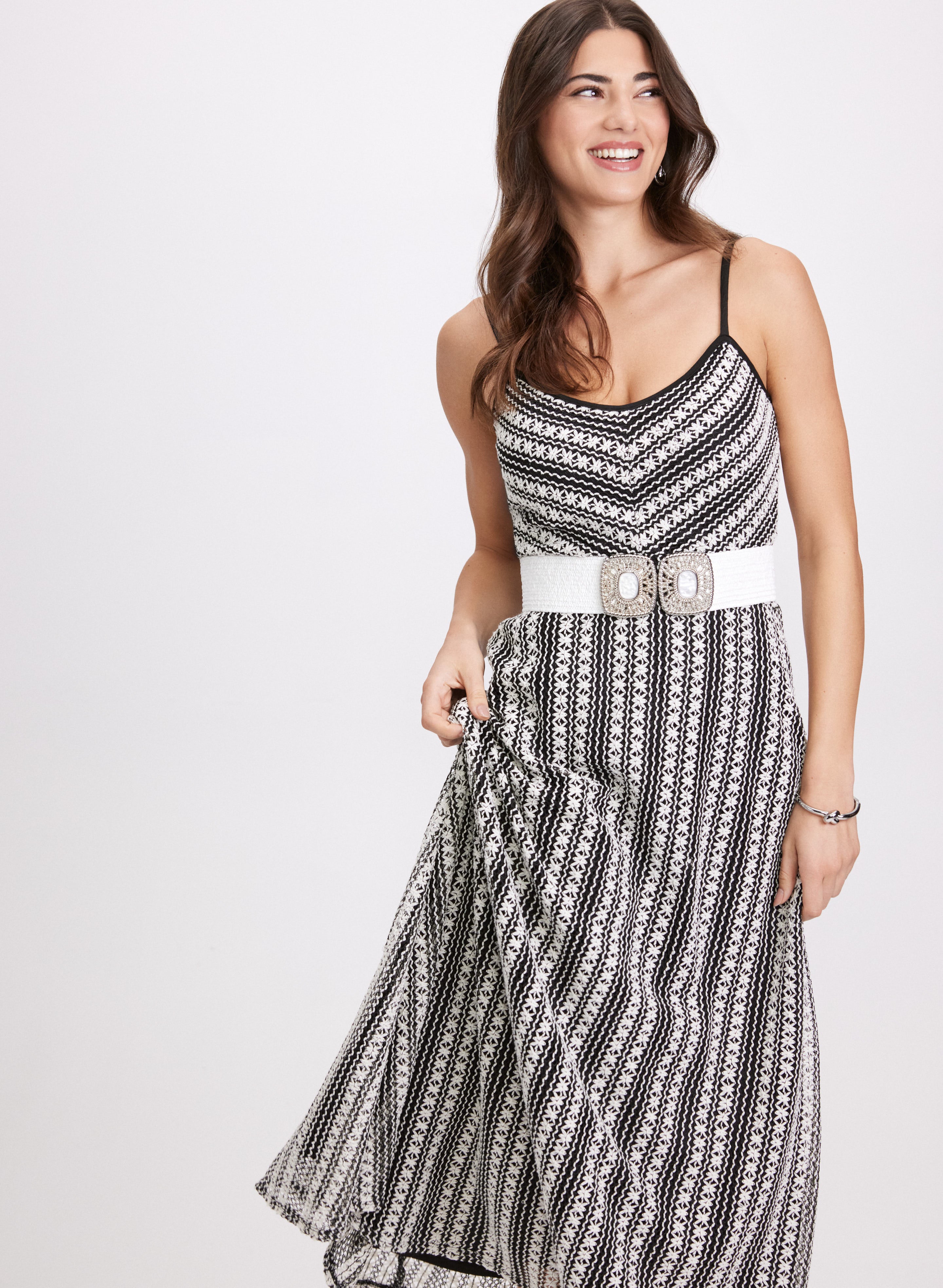 Elegant Crochet Detail Dress for Women - Boho Chic Summer Maxi Dress for Beach, Wedding & Casual Wear