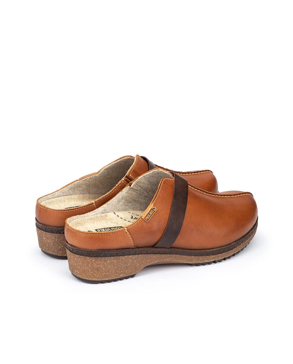 PIKOLINOS Women's Leather Clogs - Comfortable Slip-On Granada Style for Casual Wear & Outdoor Activities