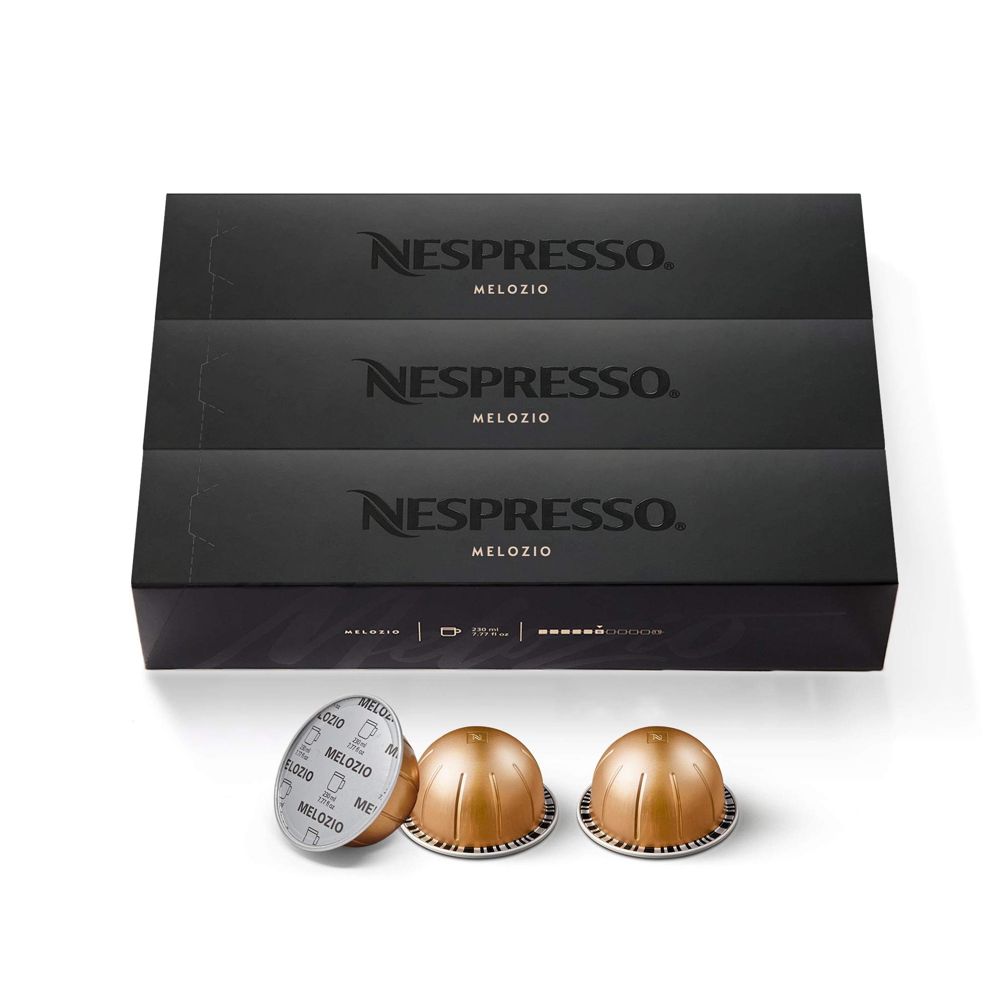 Nespresso VertuoLine Espresso & Melozio Medium Roast Coffee Capsules Variety Pack (70 Count) - Perfect for Home, Office & Gifting - Compatible with Vertuo Coffee Machines