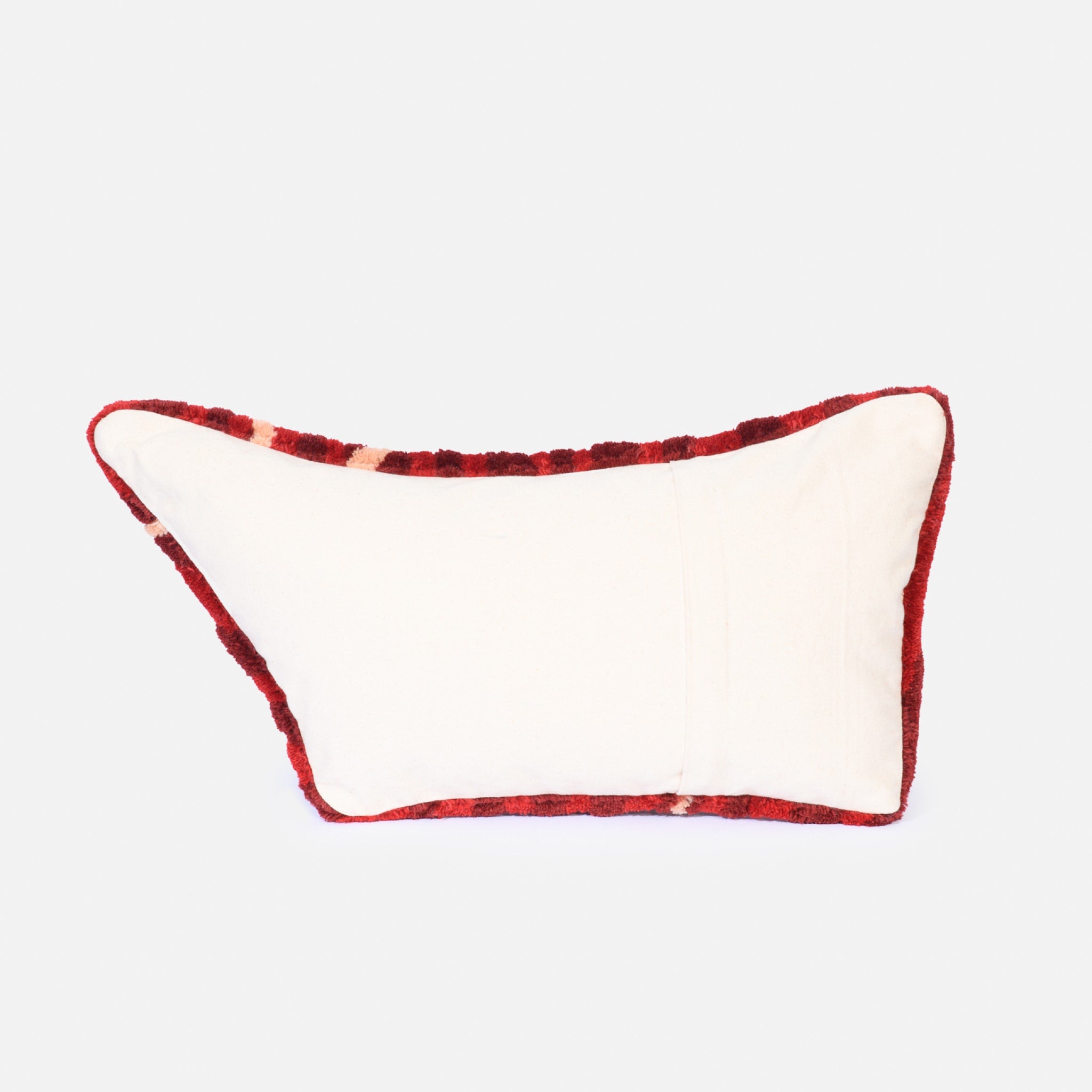HAUS ÜGER Maya Cushion - 35x60cm Decorative Throw Pillow Cover - Red Velvet Sofa Cushion for Living Room, Bedroom & Outdoor Furniture Decor