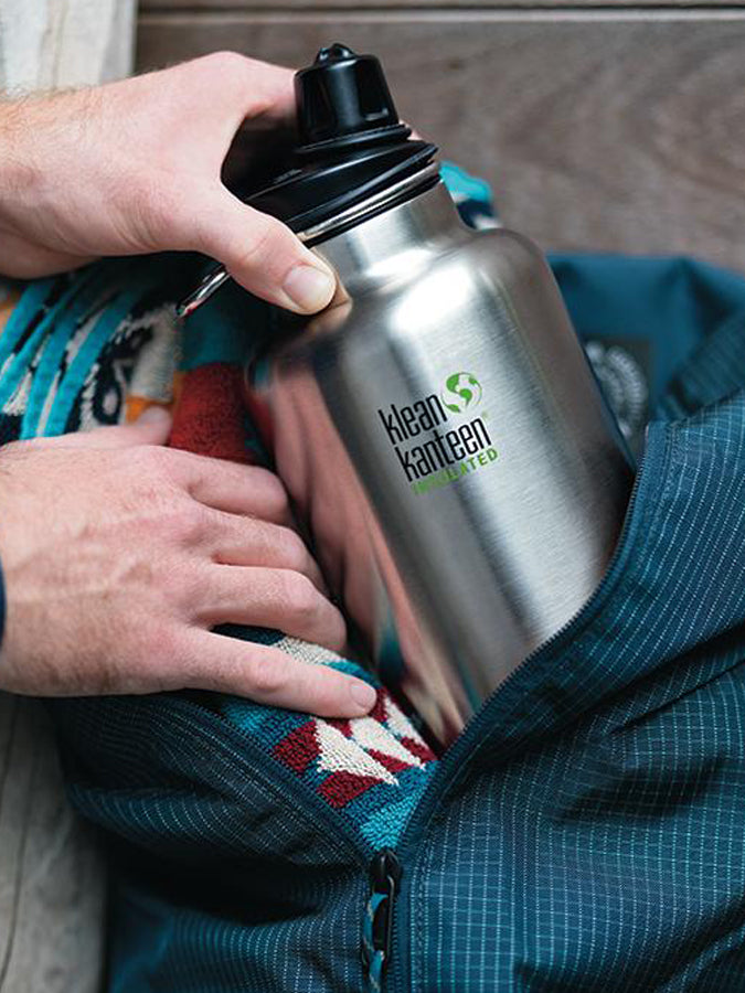 Klean Kanteen Insulated Water Bottle with Chug Cap - 20oz, 32oz, 64oz Sizes - BPA-Free Stainless Steel - Leak Proof & Sweat Proof - Perfect for Gym, Hiking, Camping & Outdoor Activities