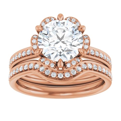 Rose : Bridal Rings Set