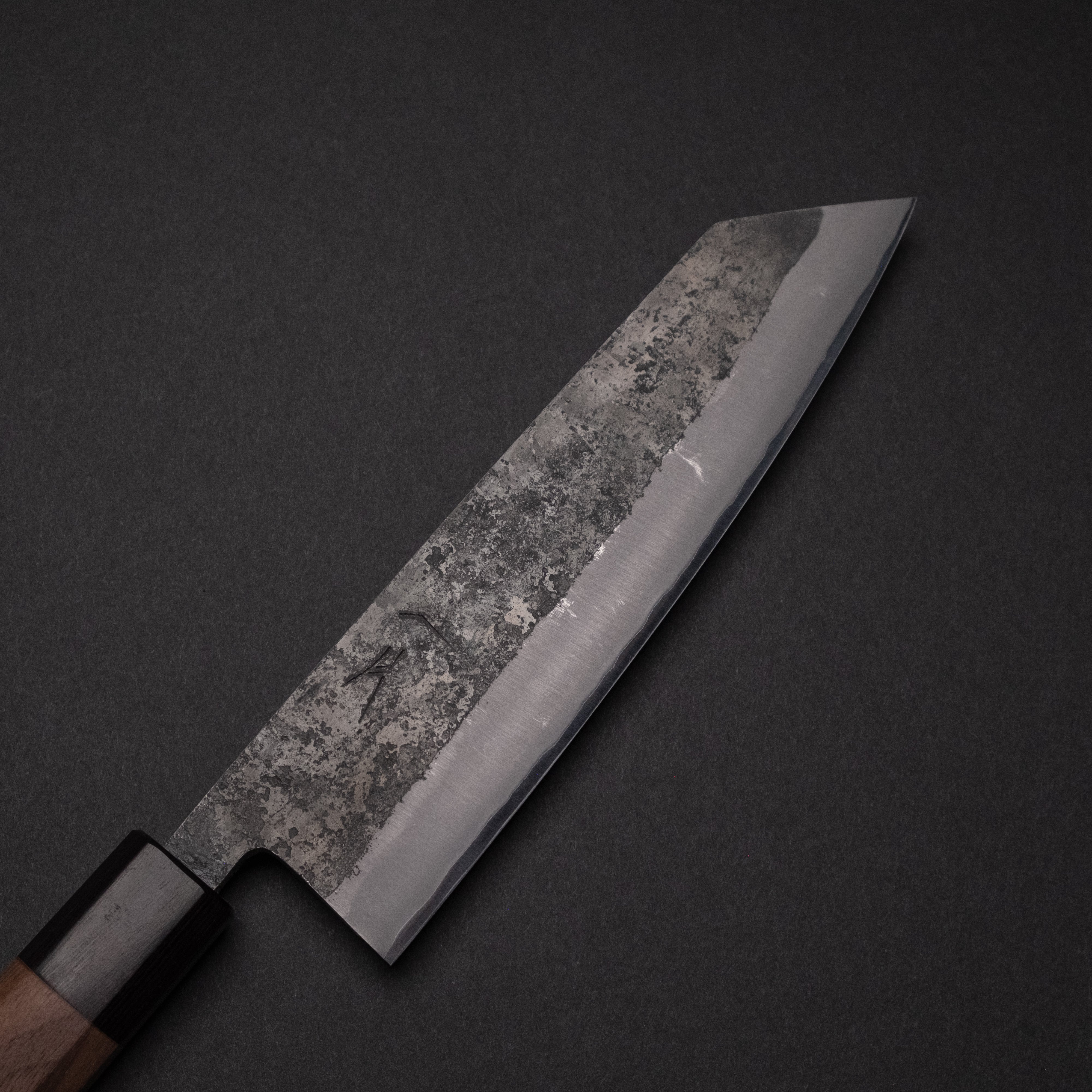 Hitohira Harima Forged Blue Super Stainless Clad Bunka Knife 180mm with Walnut Handle - Japanese Kitchen Knife for Slicing, Dicing & Precision Cutting